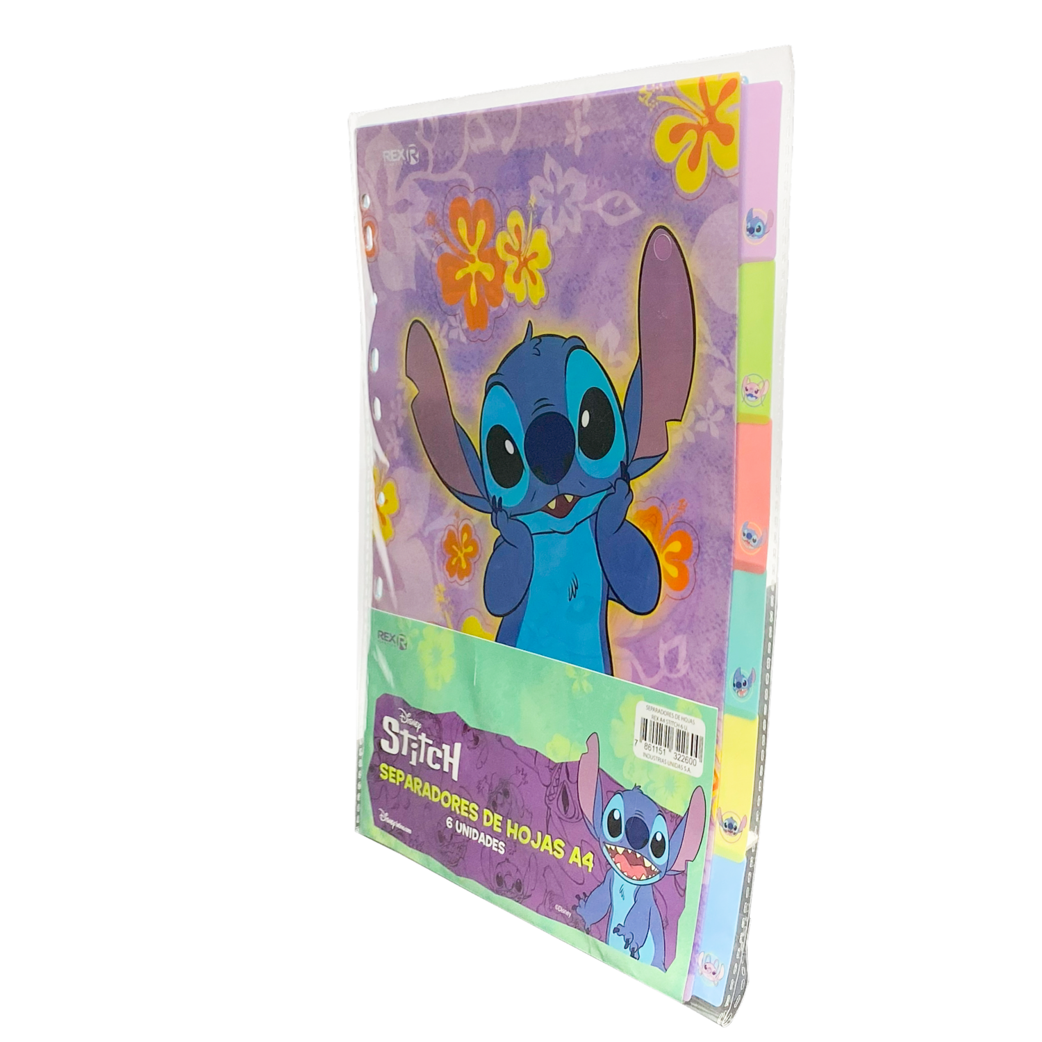Separadores De Hojas De Stitch REX PLASTICS A4