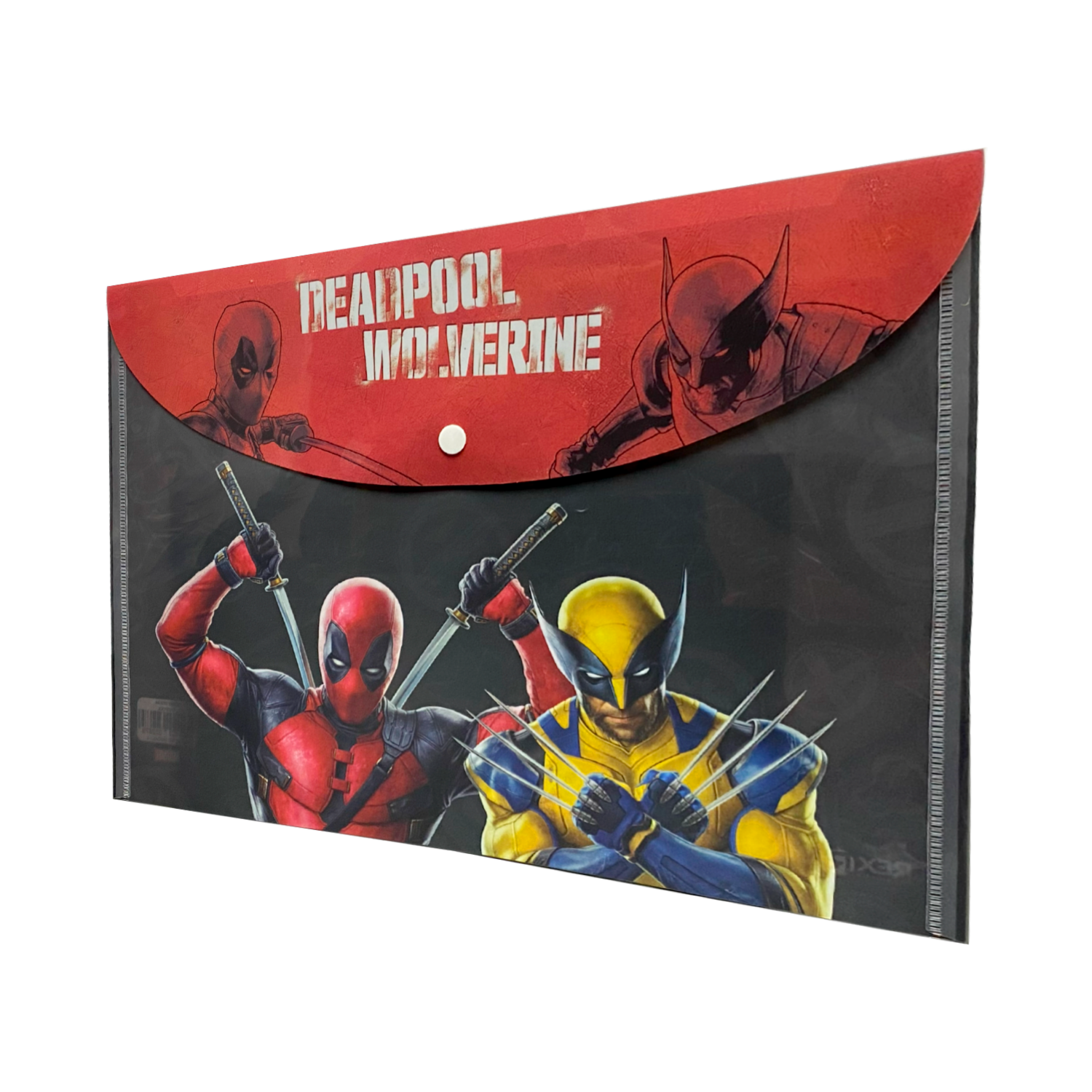 Sobre Porta Documento Diseño Deadpool Con Broche REX PLASTICS A4