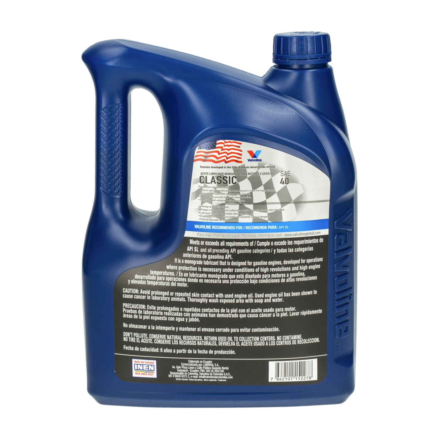 Aceite Para Motor Classic SAE 40 SL VALVOLINE 3,78 L