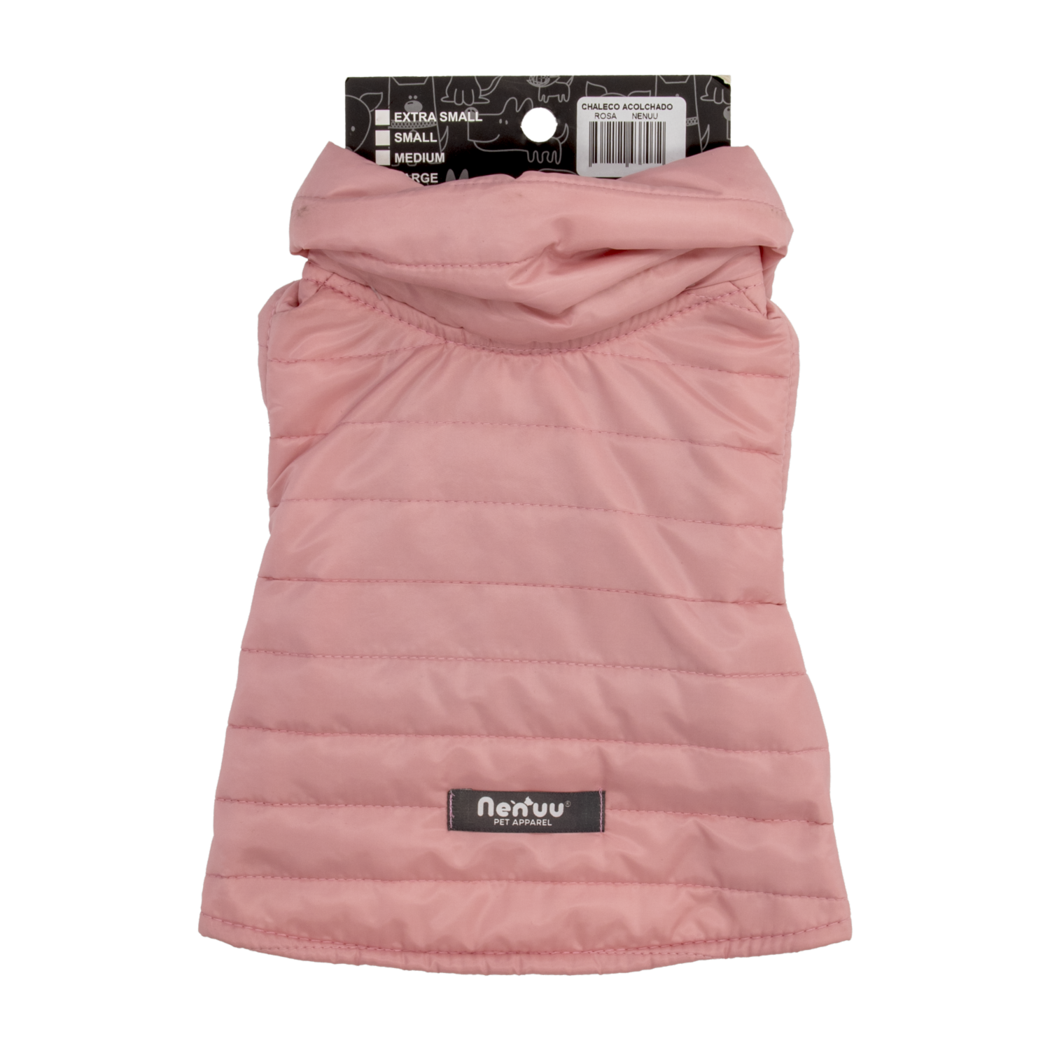 Chaleco Para Mascota Acolchado Color Rosa MR. & MRS. Talla Extra Pequeño