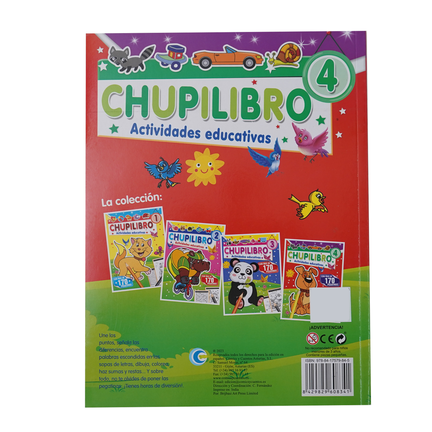 Libros Chupilibro Actividades Educativas EDARSI 75 Páginas