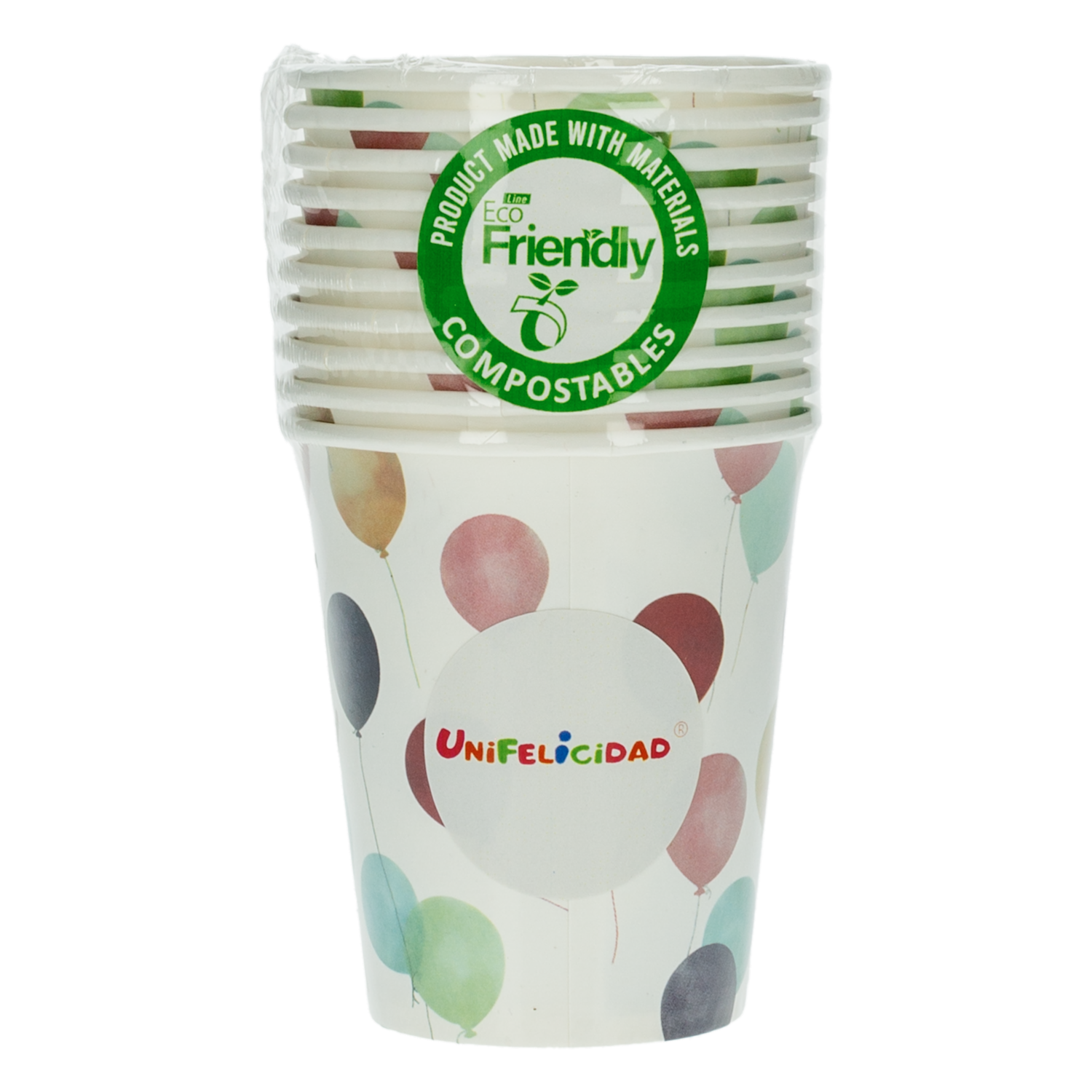 Vasos Celébrate UNIFELICIDAD X 10 Uds