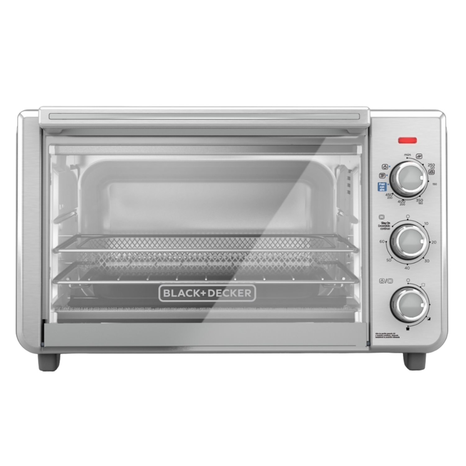Horno Tostador Eléctrico Freidora De Aire, 2 En 1 Hornea Y Fríe Con Aire BLACK & DECKER 0,7 Pies