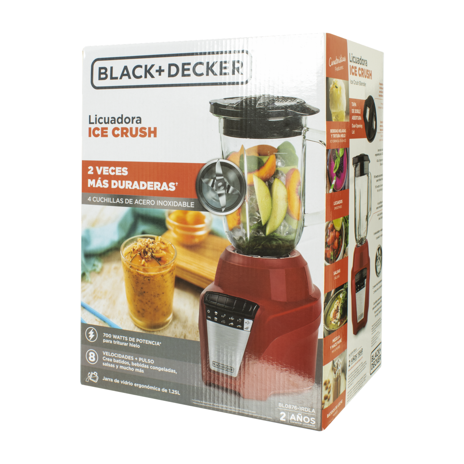 Licuadora 700W BL0876-1RDLA BLACK & DECKER 8 Velocidades