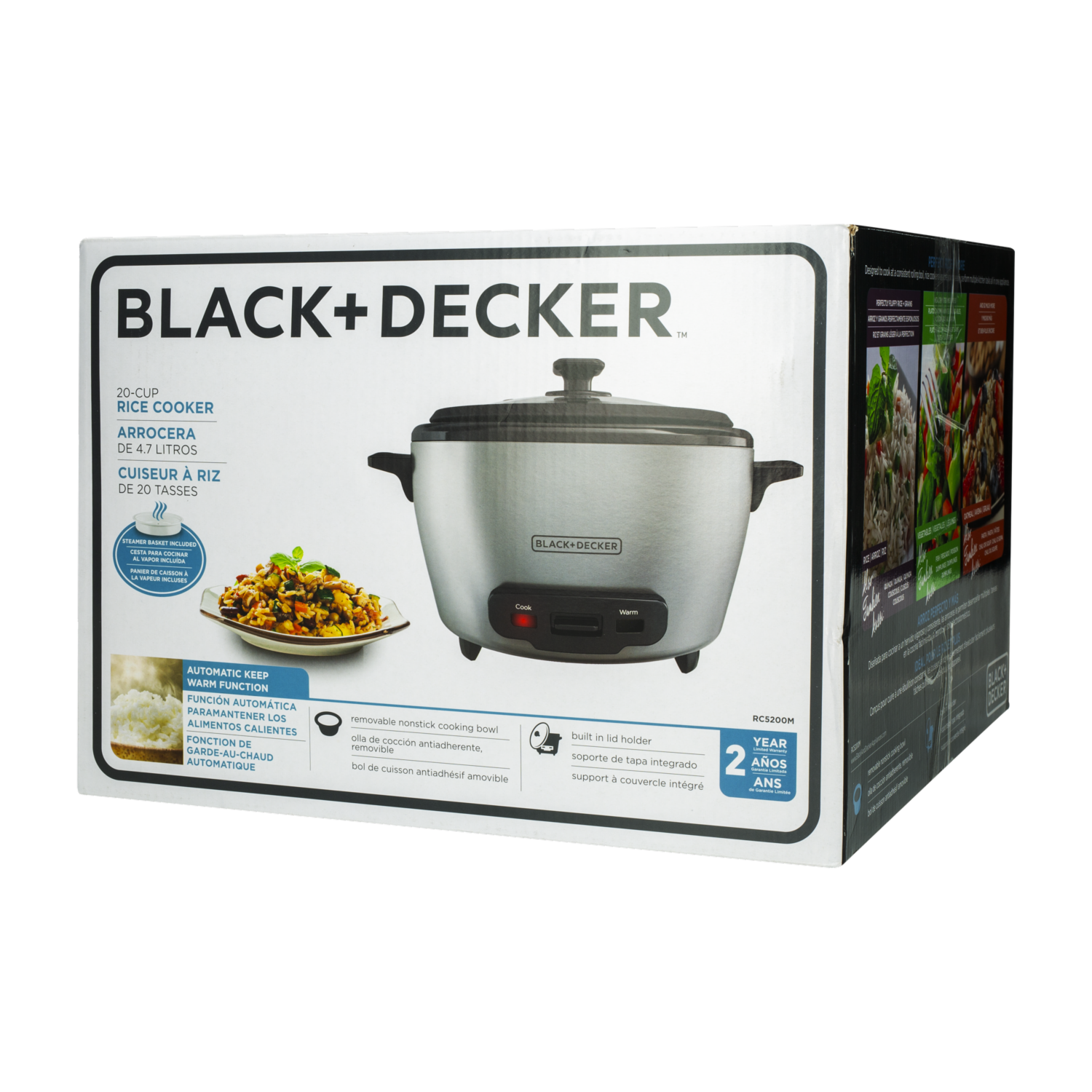 Olla Arrocera Multiusos RC5200M BLACK & DECKER 4.8 Litros