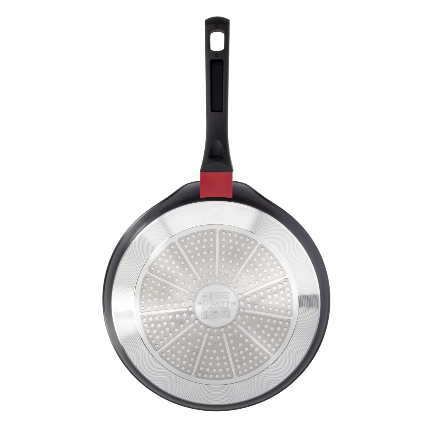 Sartén De Inducción Negro Para Pancake 0,8 Litros BUGATTI 26 Cm