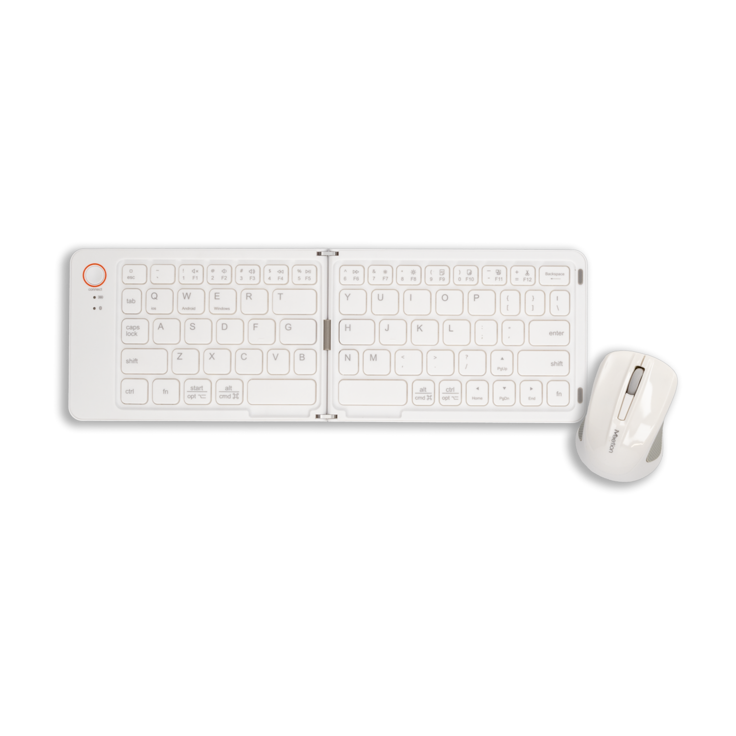 Teclado Y Mouse BTC001 Blanco MEETION Bluetooth