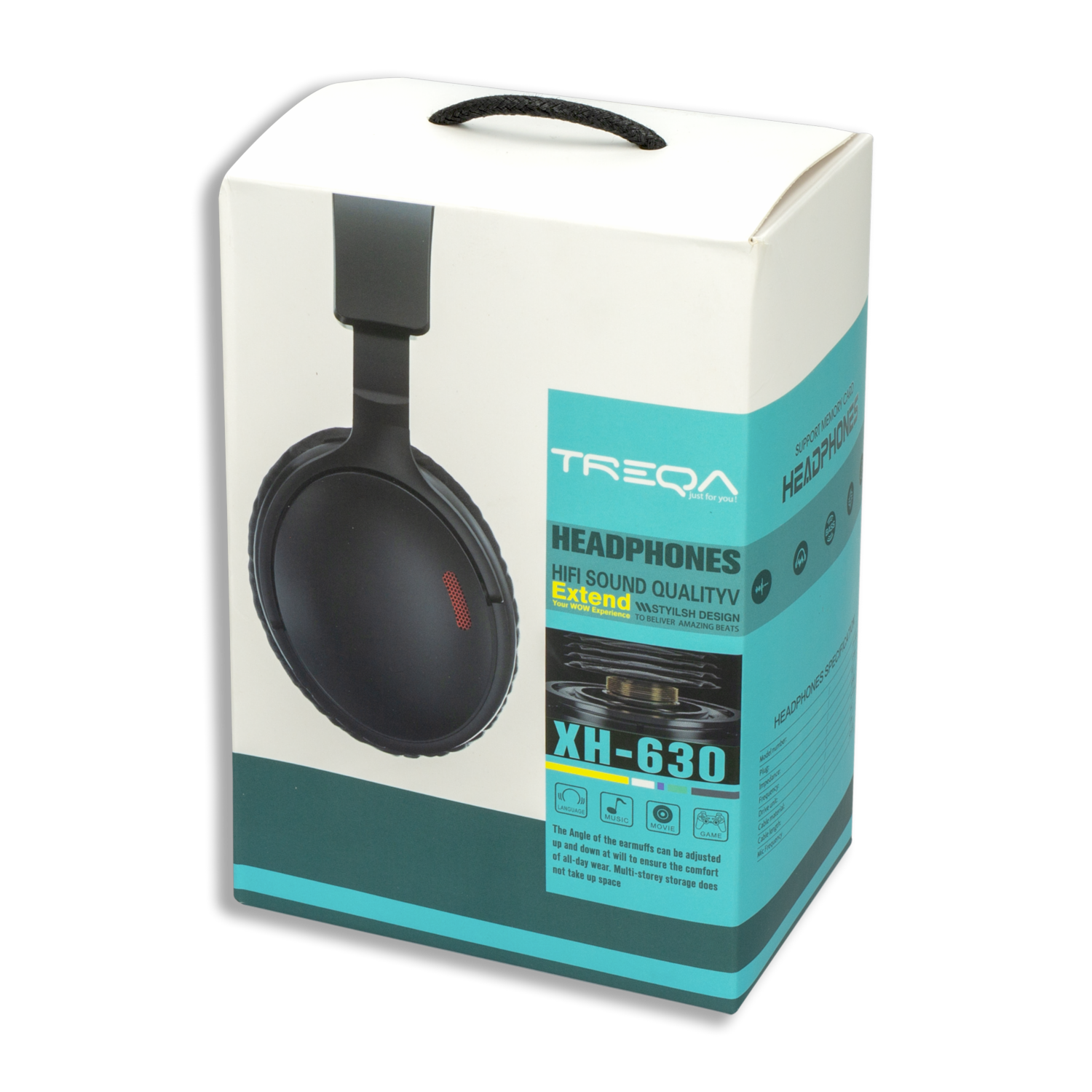 Treqa Mic Audífonos XH-630 TREQA Bluetooth - Megamaxi