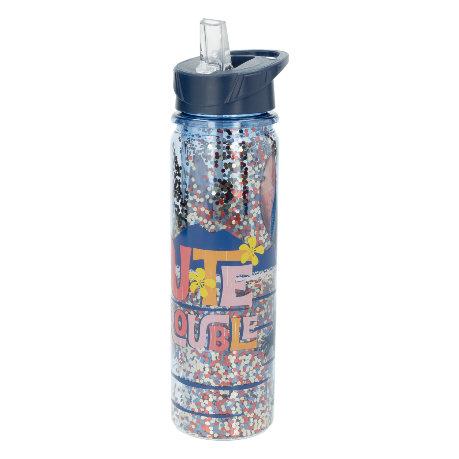 Botella Tomatodo Doble Pared Con Brillos Stitch DISNEY 600 Ml