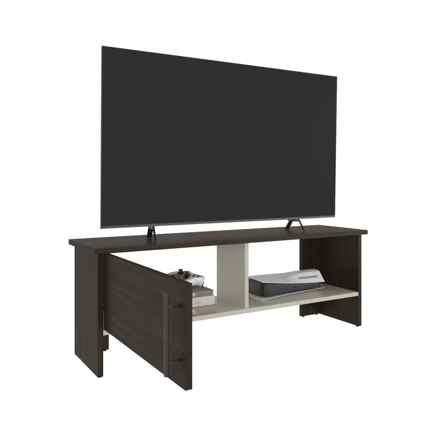 Mesa Para Tv Nogal Con Puerta RTA MDF