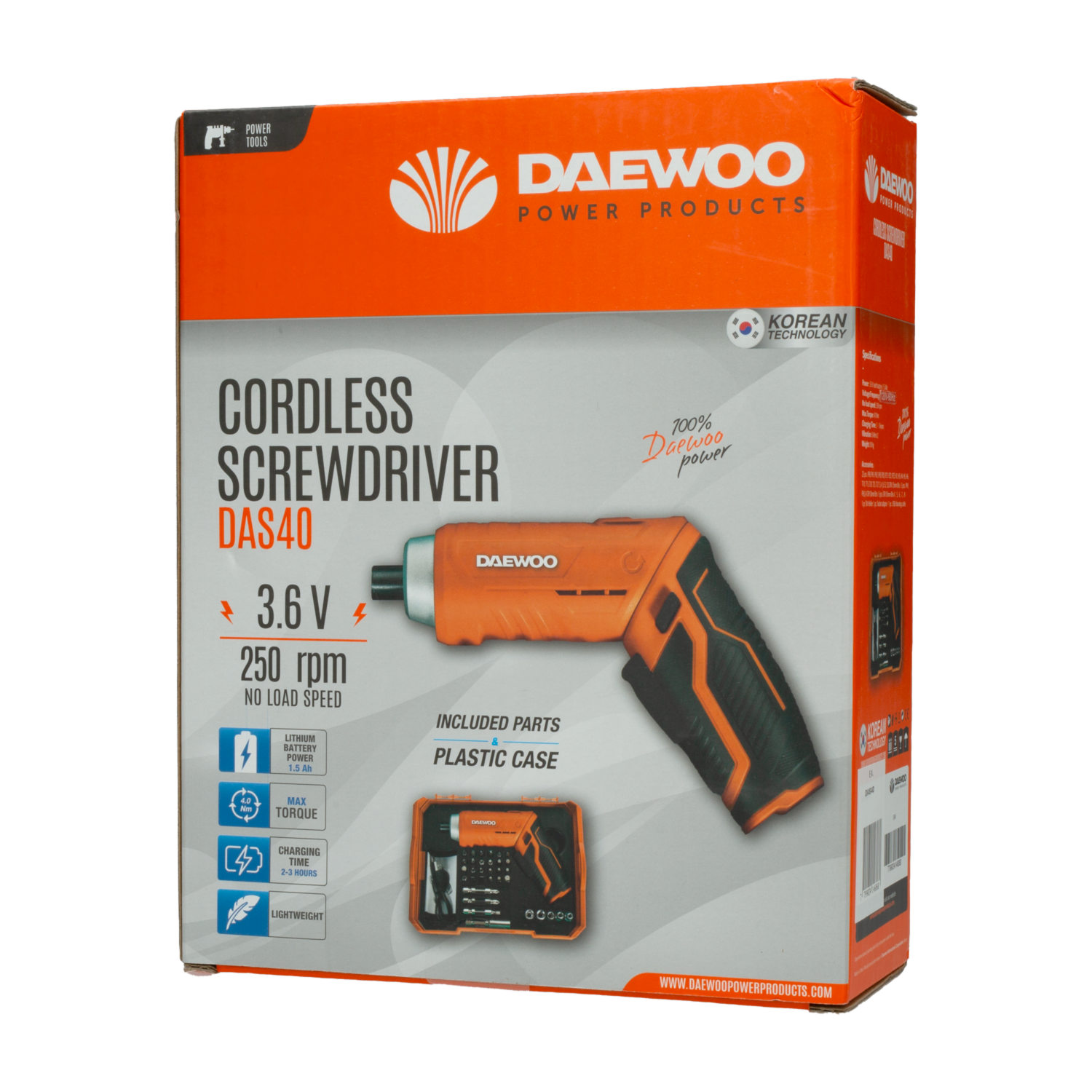 Destornillador Eléctrico DAEWOO 3.6 Voltios