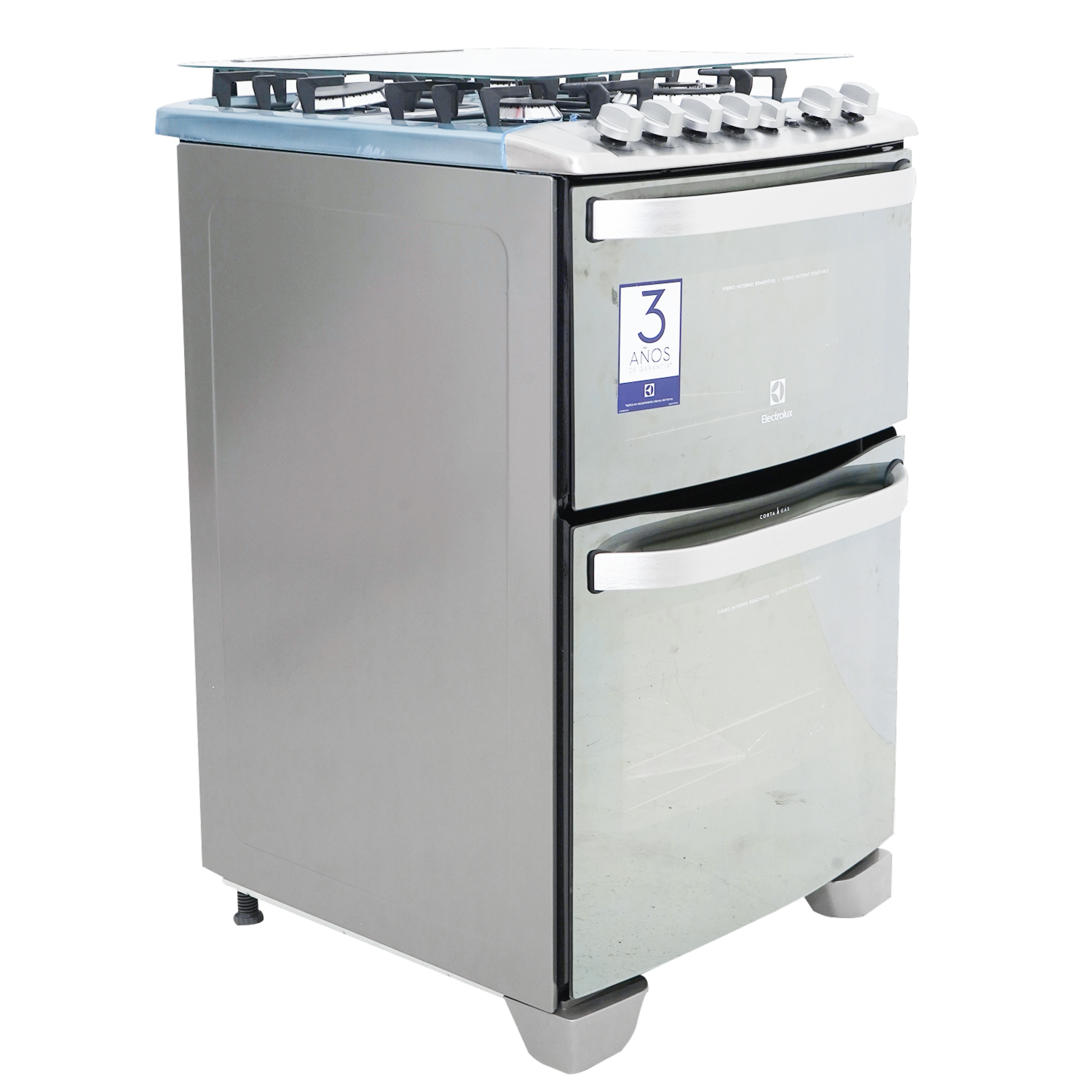 Cocina A  Gas Doble Horno Dual 56DXQ-CL ELECTROLUX 4 Quemadores