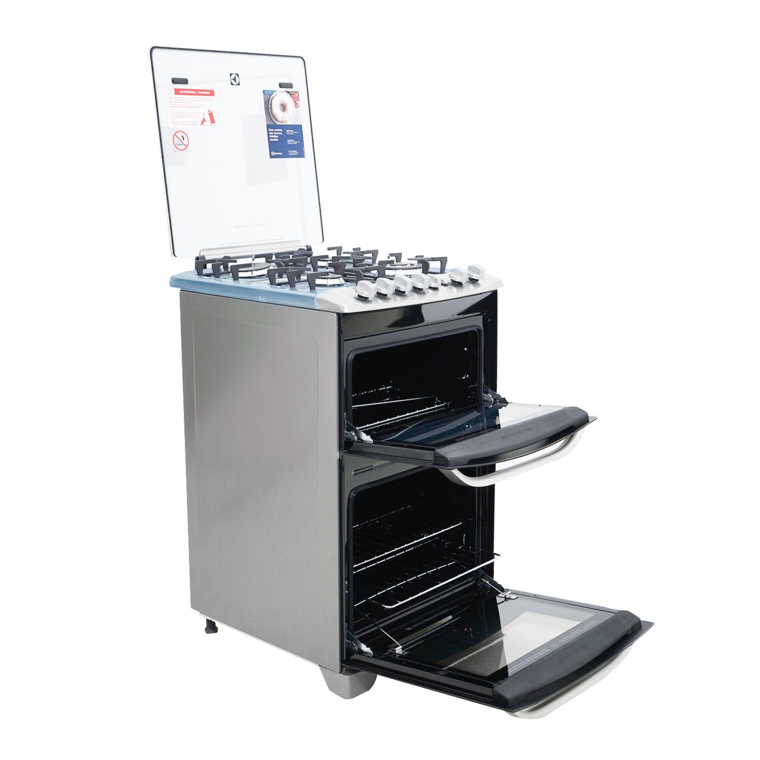 Cocina A  Gas Doble Horno Dual 56DXQ-CL ELECTROLUX 4 Quemadores