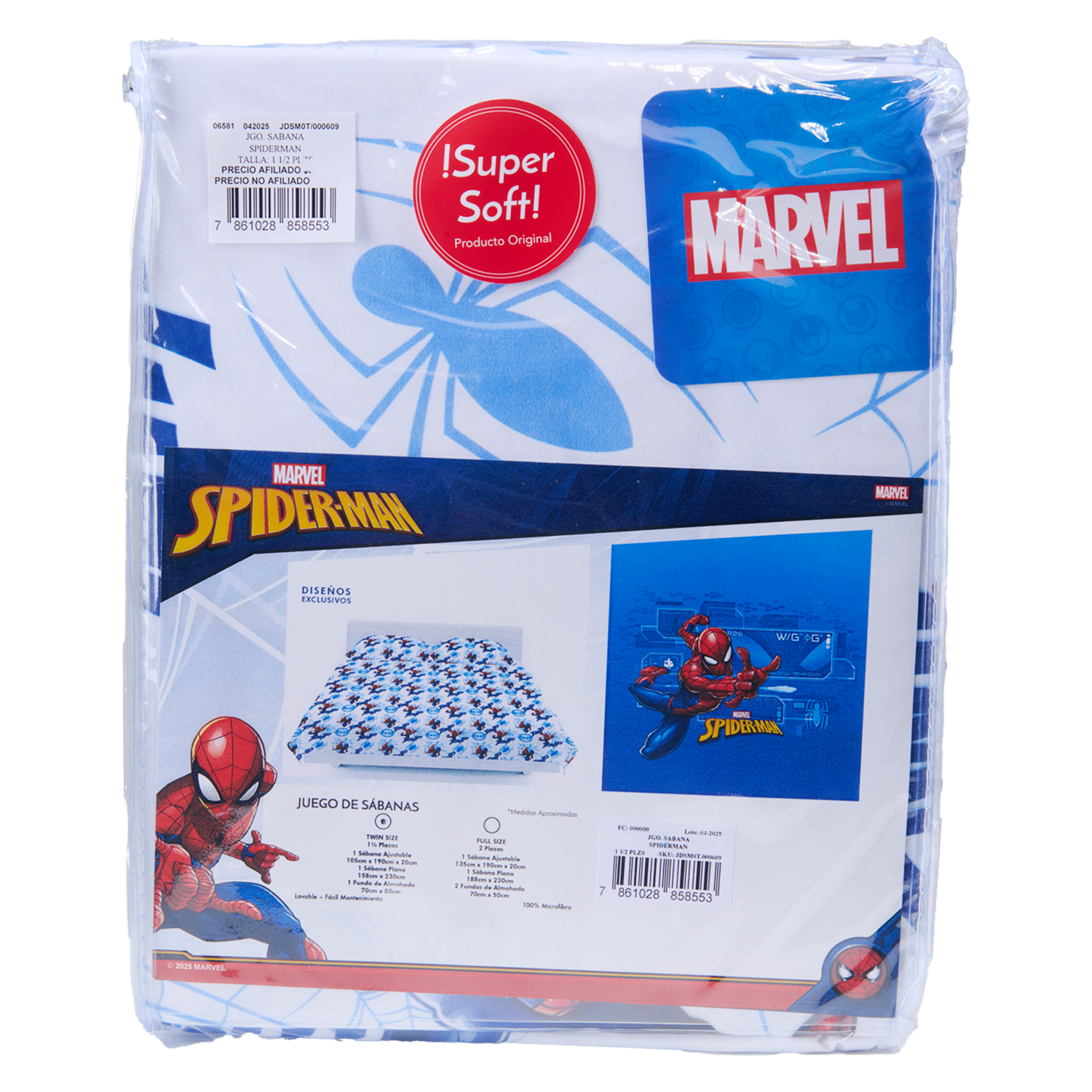 Juego De Sábanas Spiderman DISNEY