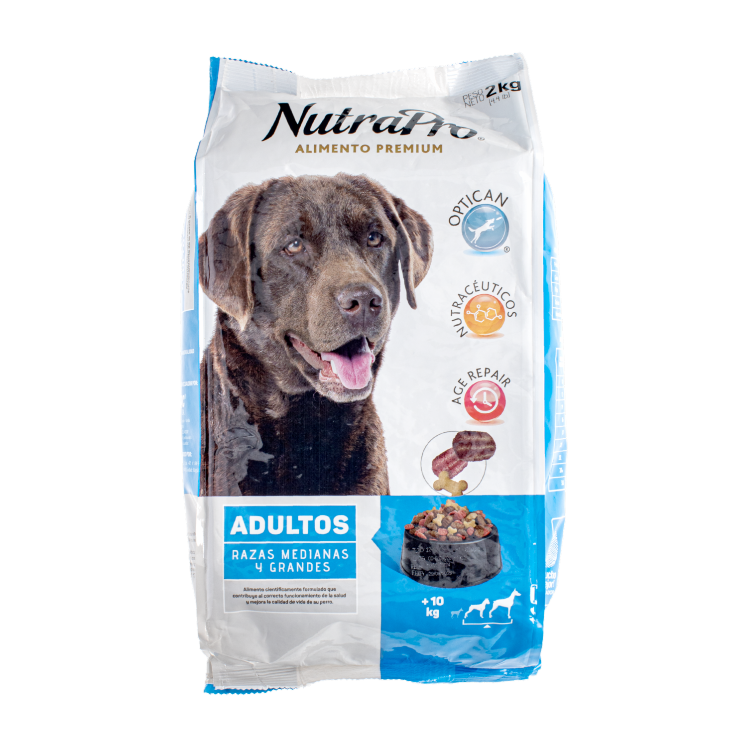Alimento Para Perros Adultos Razas Medianas Y Grandes NUTRAPRO 2 Kg