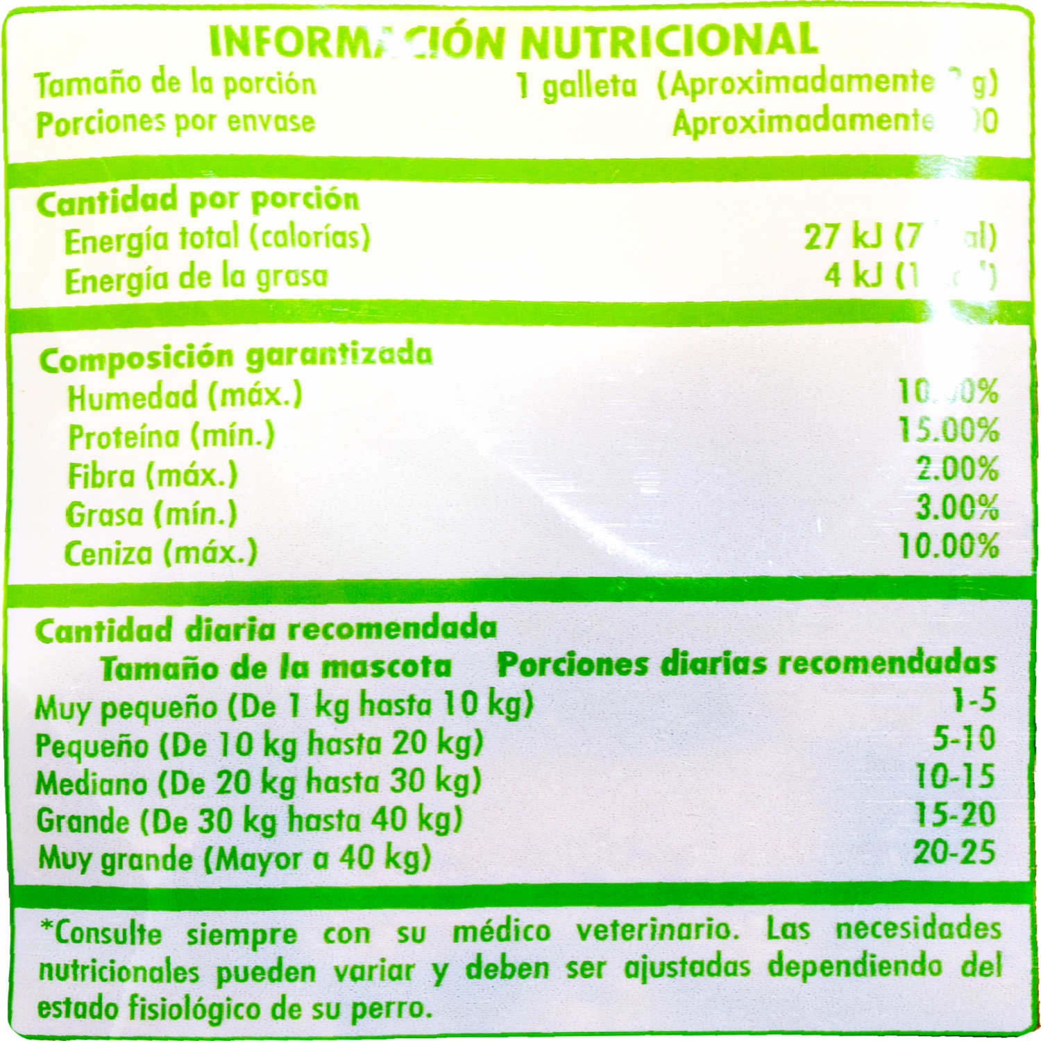 Galletas Para Perros Adultos Toda Raza Y Edad Sabor A Pollo LA ORIGINAL 200 G