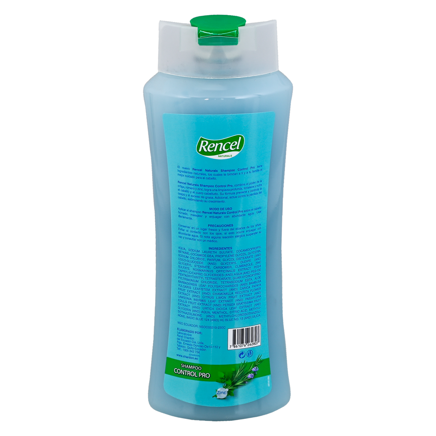Shampoo De Cabello Anti Caída Y Anti Caspa Control Pro RENCEL NATURALS 1000 Ml