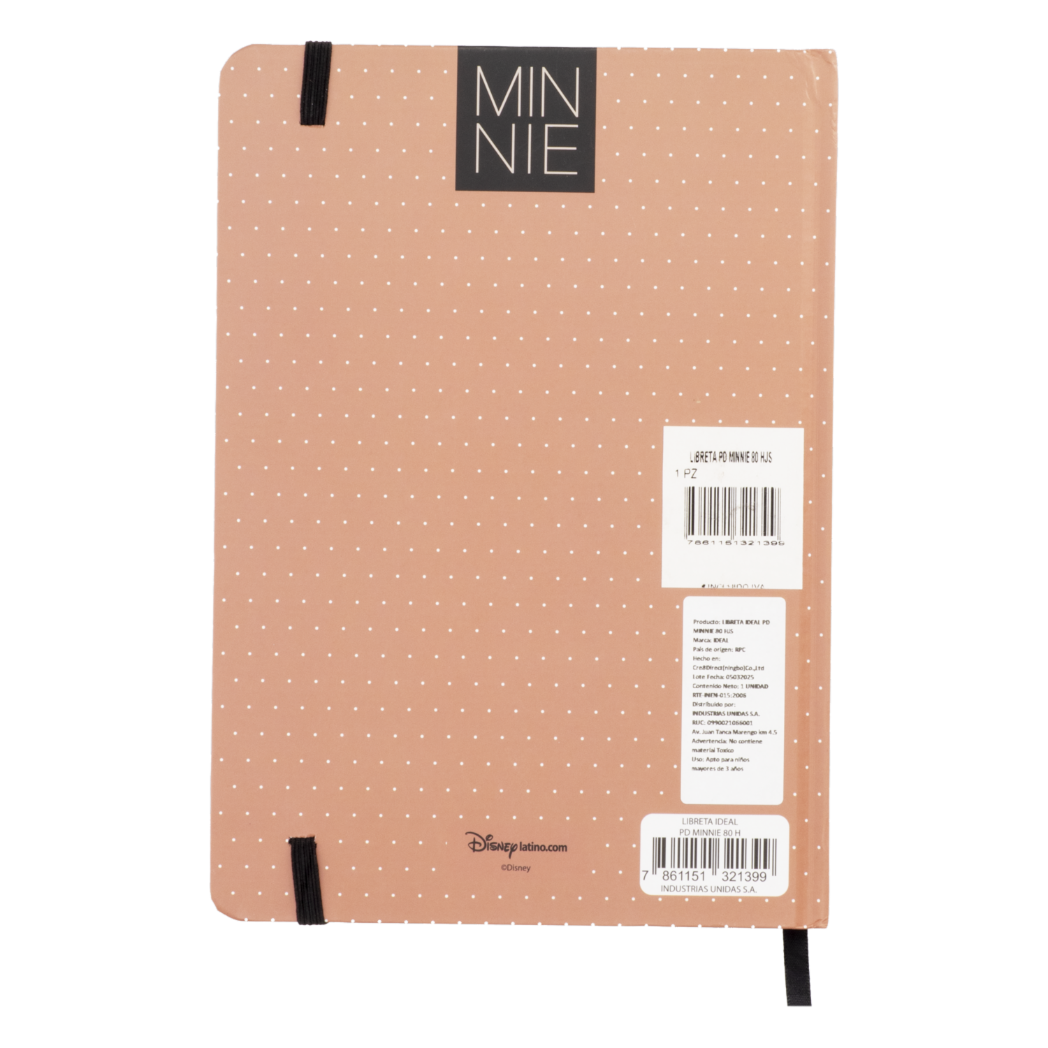 Libreta Diseño Minnie DISNEY 80 Hojas