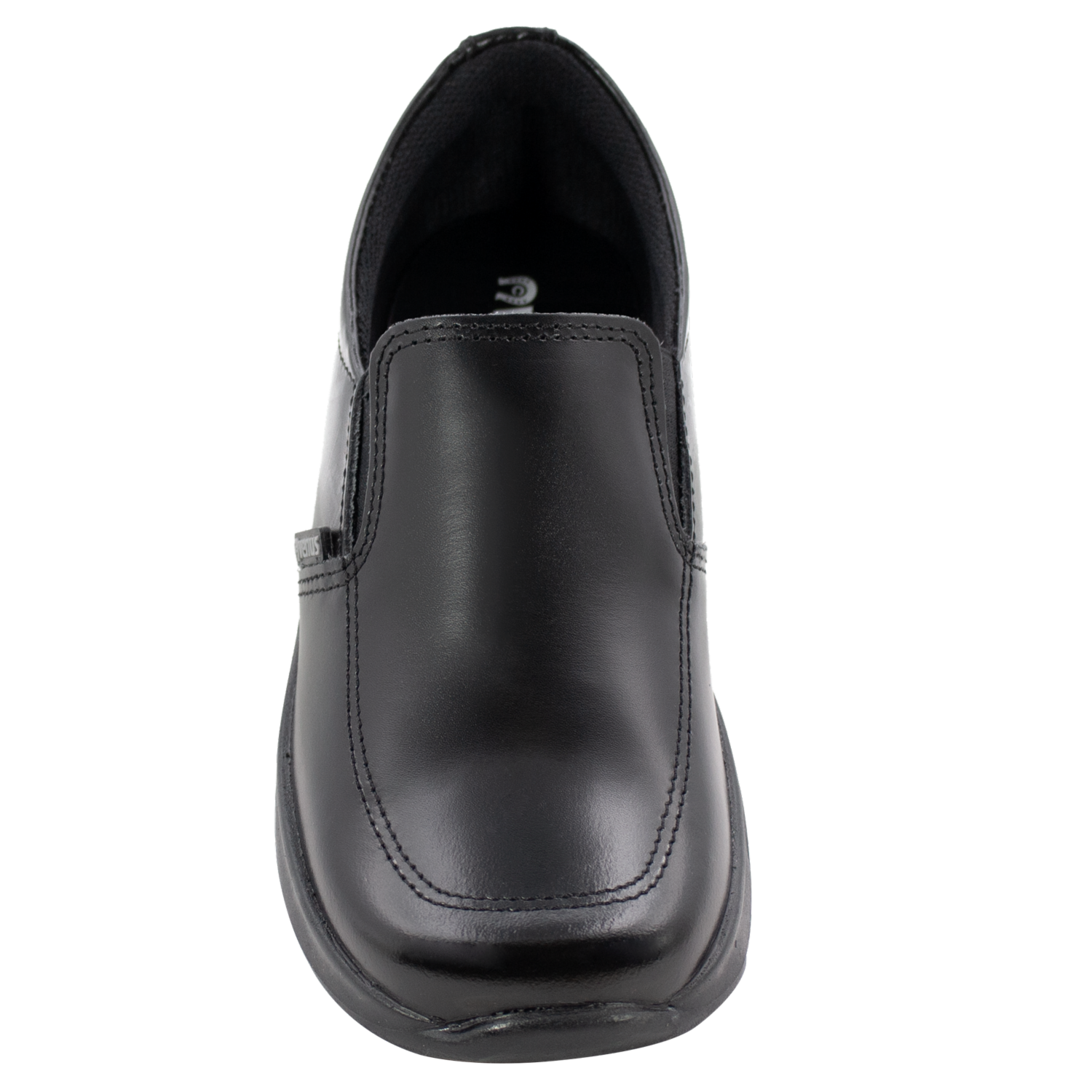 Zapatos Escolar Negro Mocasín De Cuero Diseño Thiago VENUS