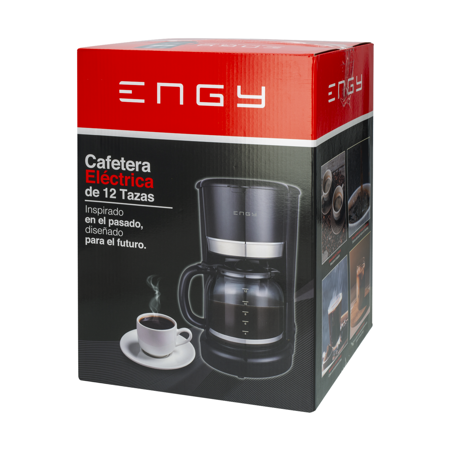Cafetera Filtro Cónico DIS-09101004B ENGY 12 Tazas