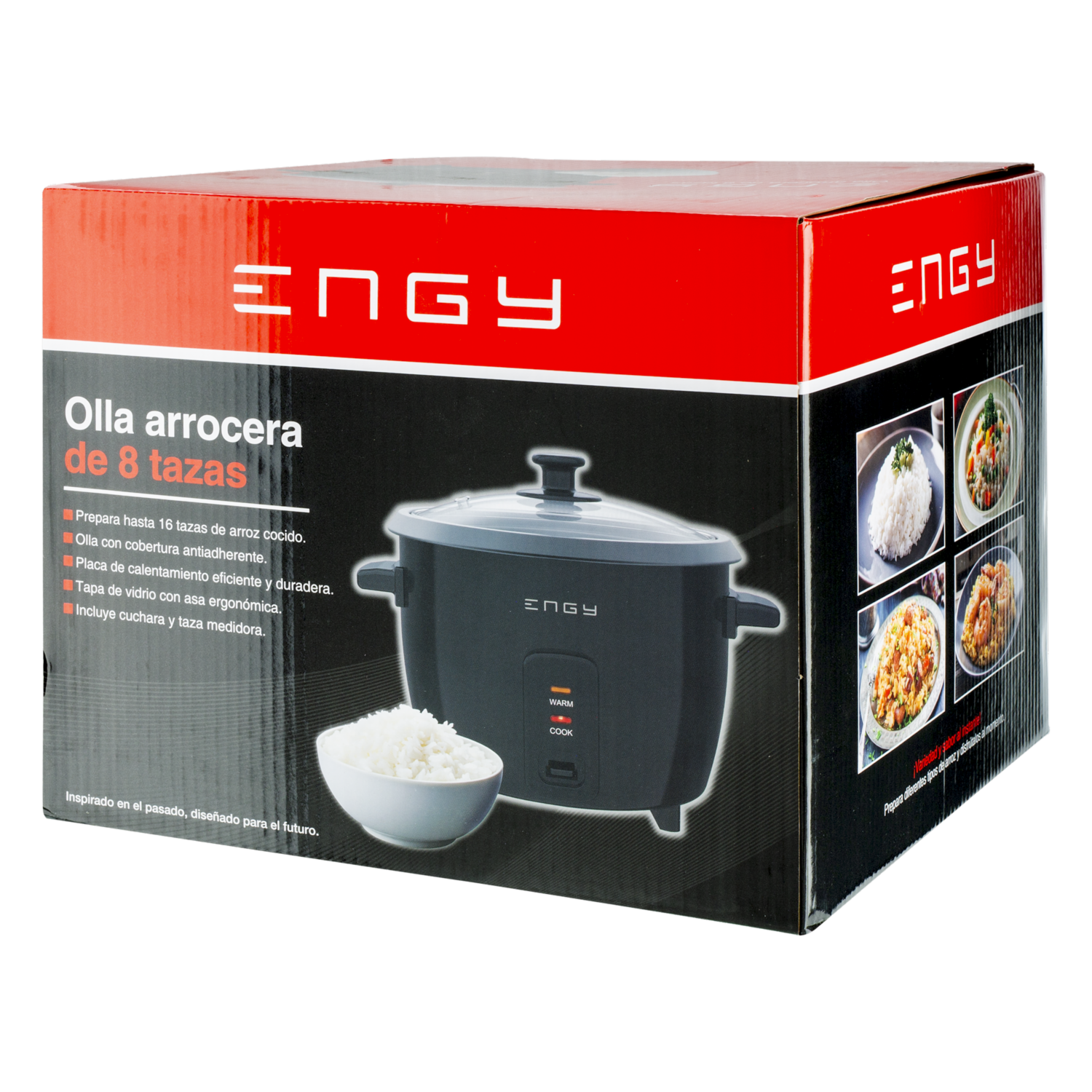 Olla Arrocera Negra  DIS-09020001B ENGY 1.5 Litros