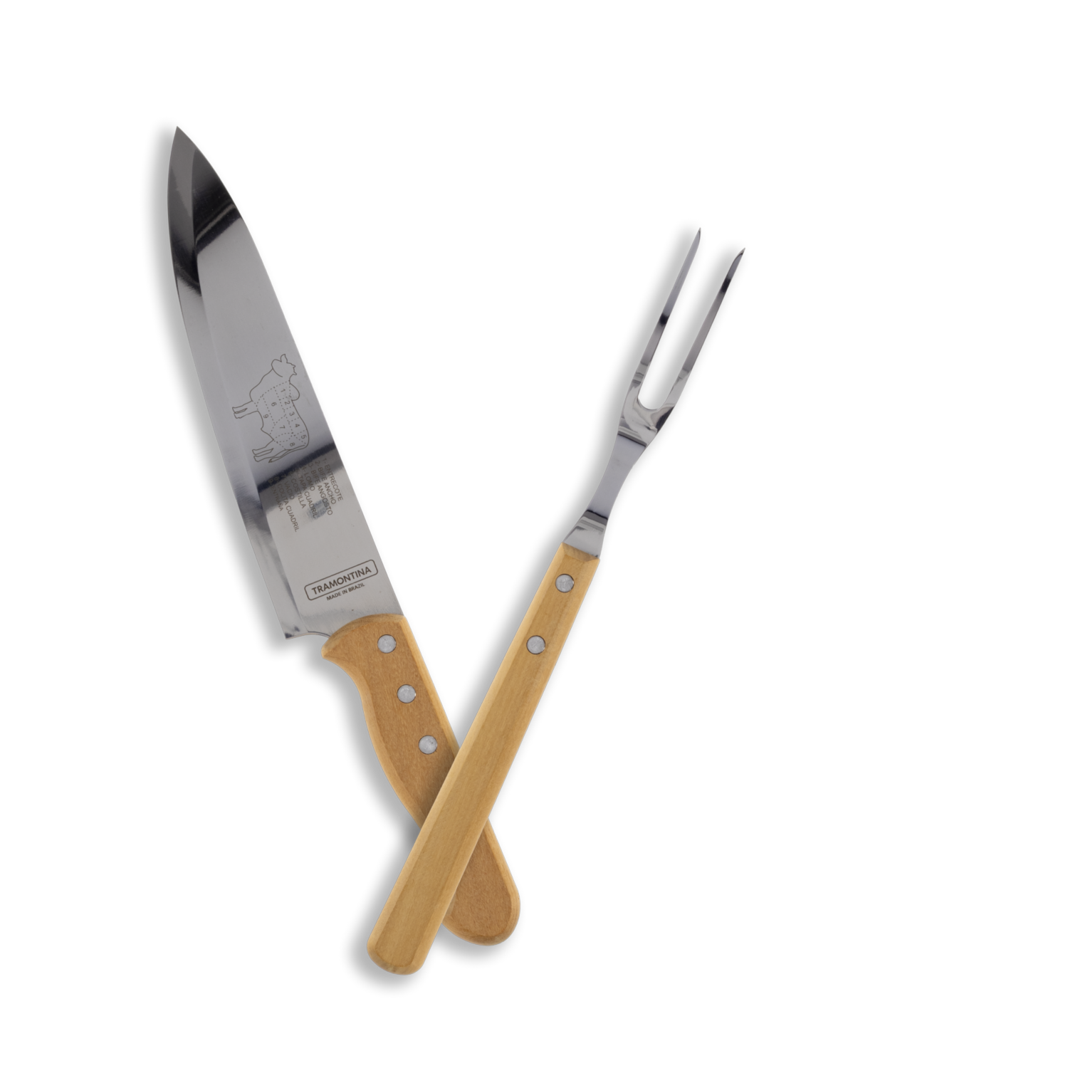 Utensilios Para Barbacoa Churrasco Kit TRAMONTINA X 3 Uds