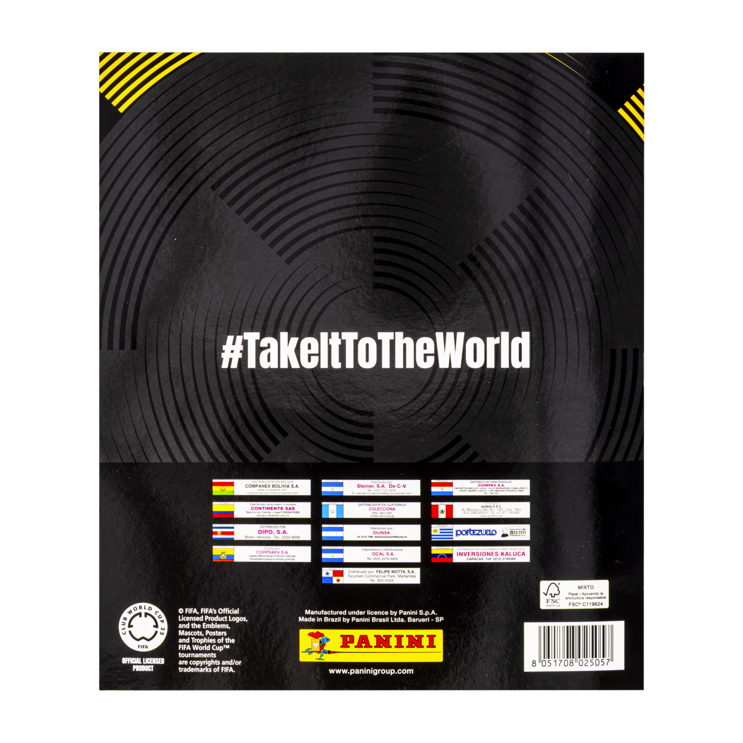 Álbum Mundial De Clubes PANINI Tapa Blanda