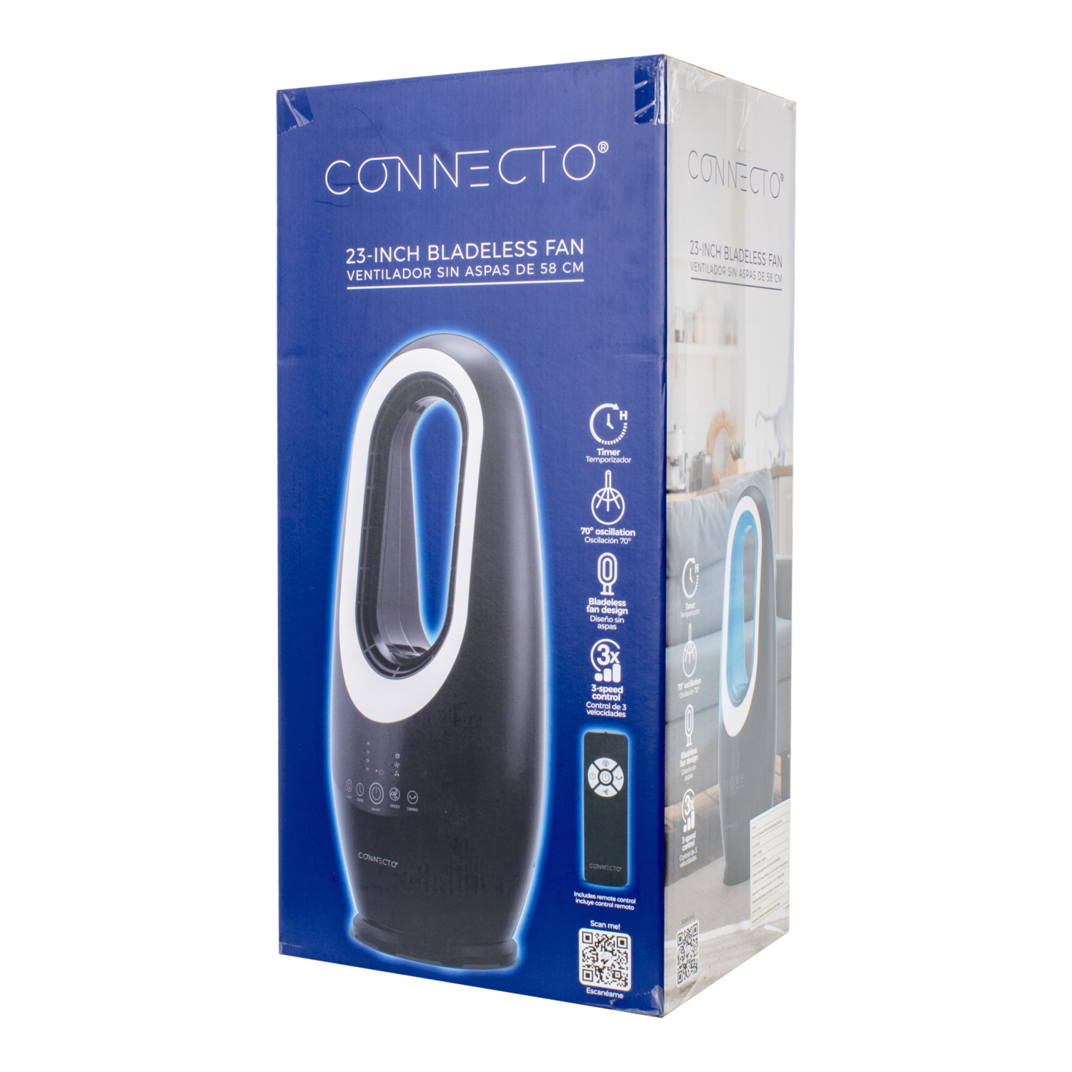 Ventilador Sin Aspas CONNECTO CVT-002B