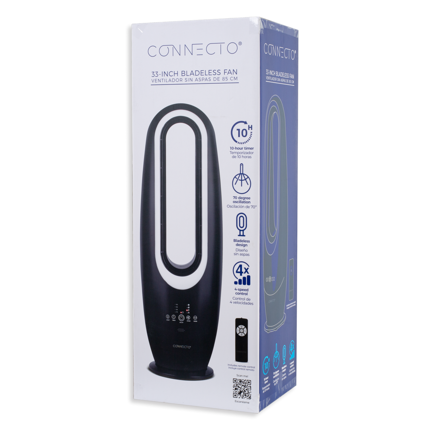 Ventilador Sin Aspas CONNECTO CVT-014B