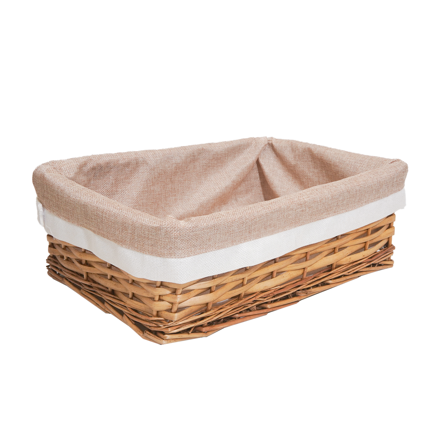 Canasta De Mimbre Natural Mediana MAXWELL 42X29X14 Cm