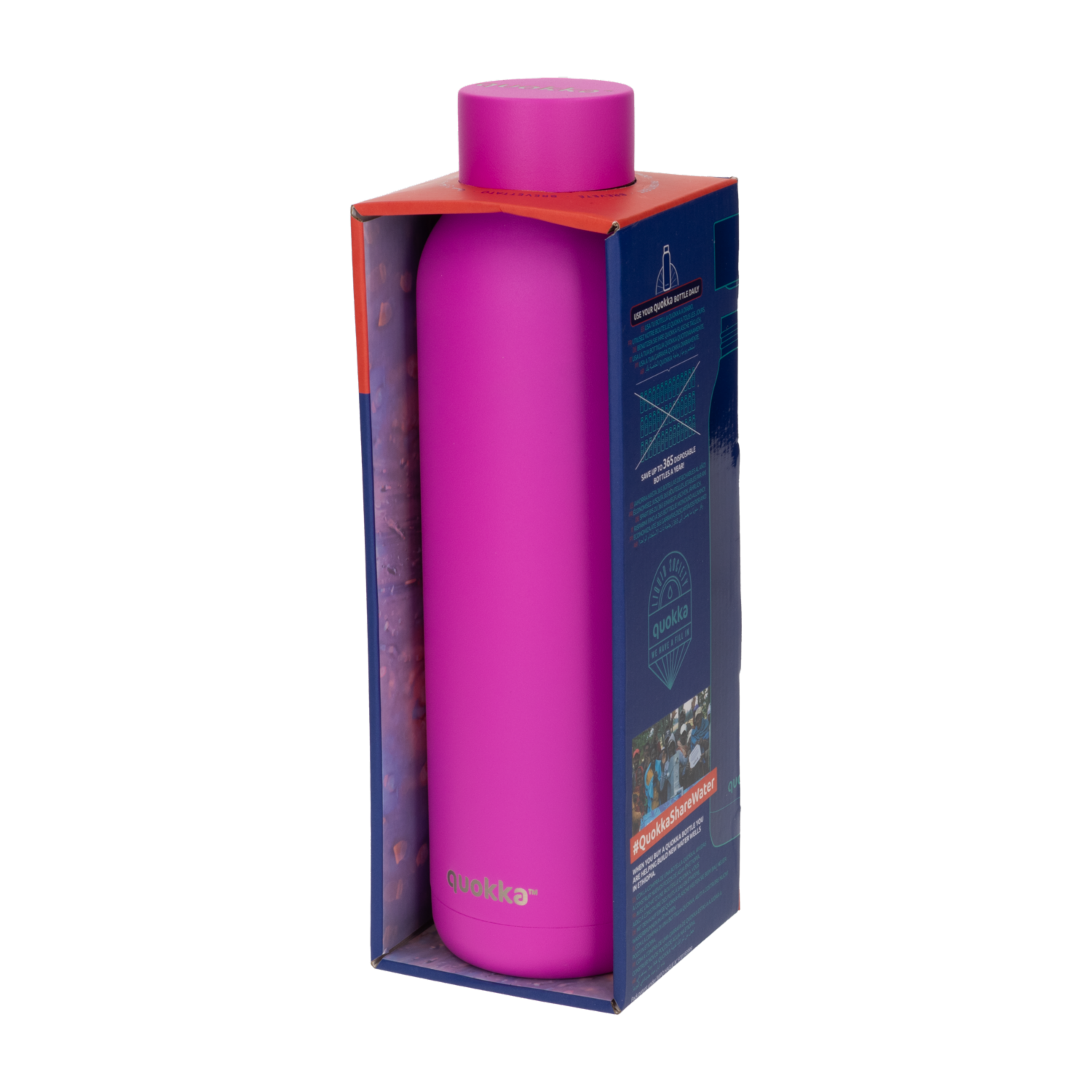 Botella Térmica Morado Solido QUOKKA 630 Ml