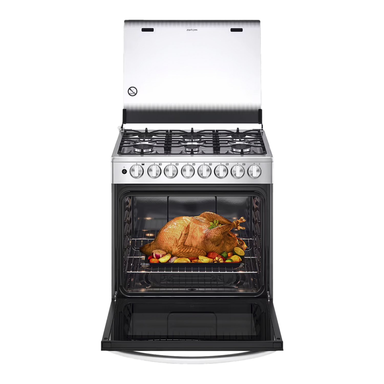 Cocina A Gas Parrillas Hierro Fundido LRGZ5255S LG 6 Quemadores
