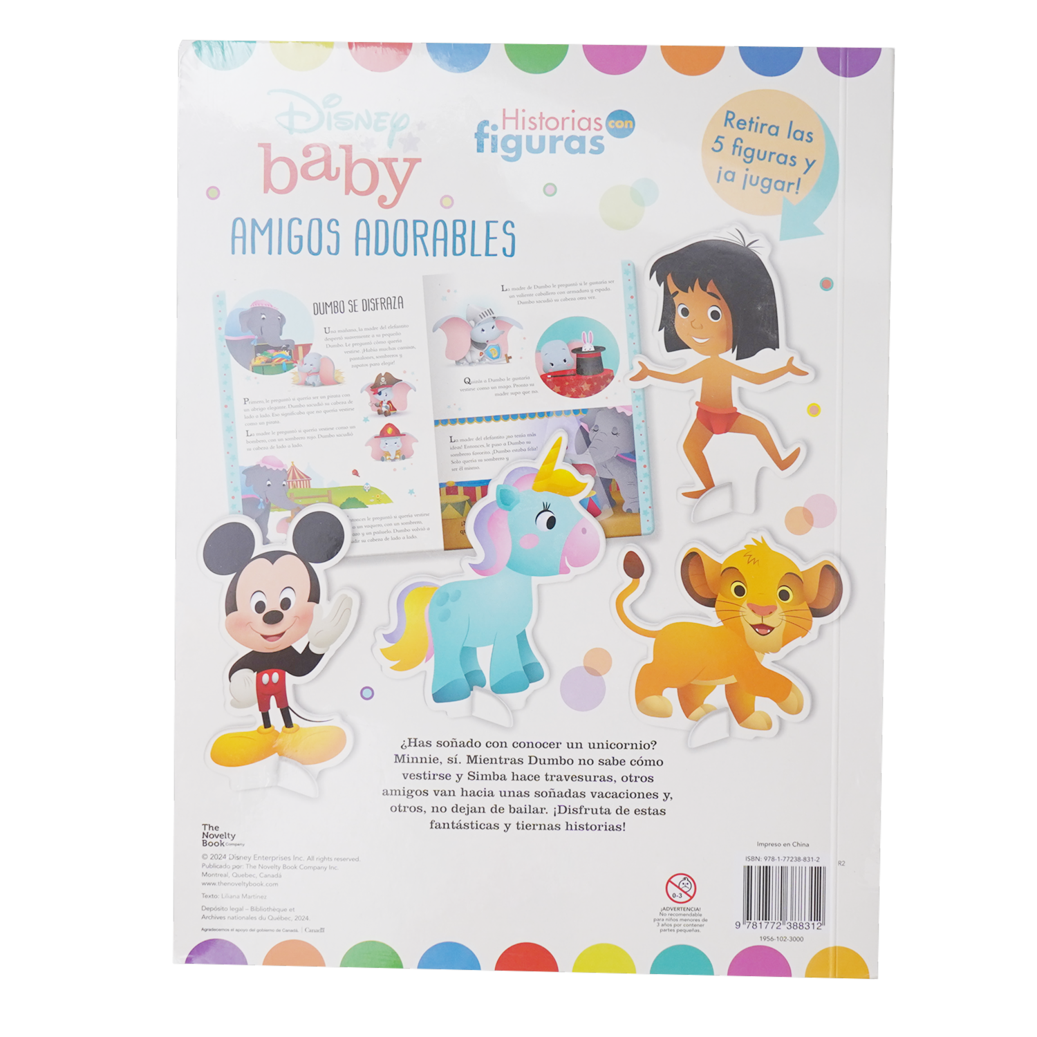 Libro Historias Con Figuras Amigos Adorables Disney Baby DISNEY 25 Páginas