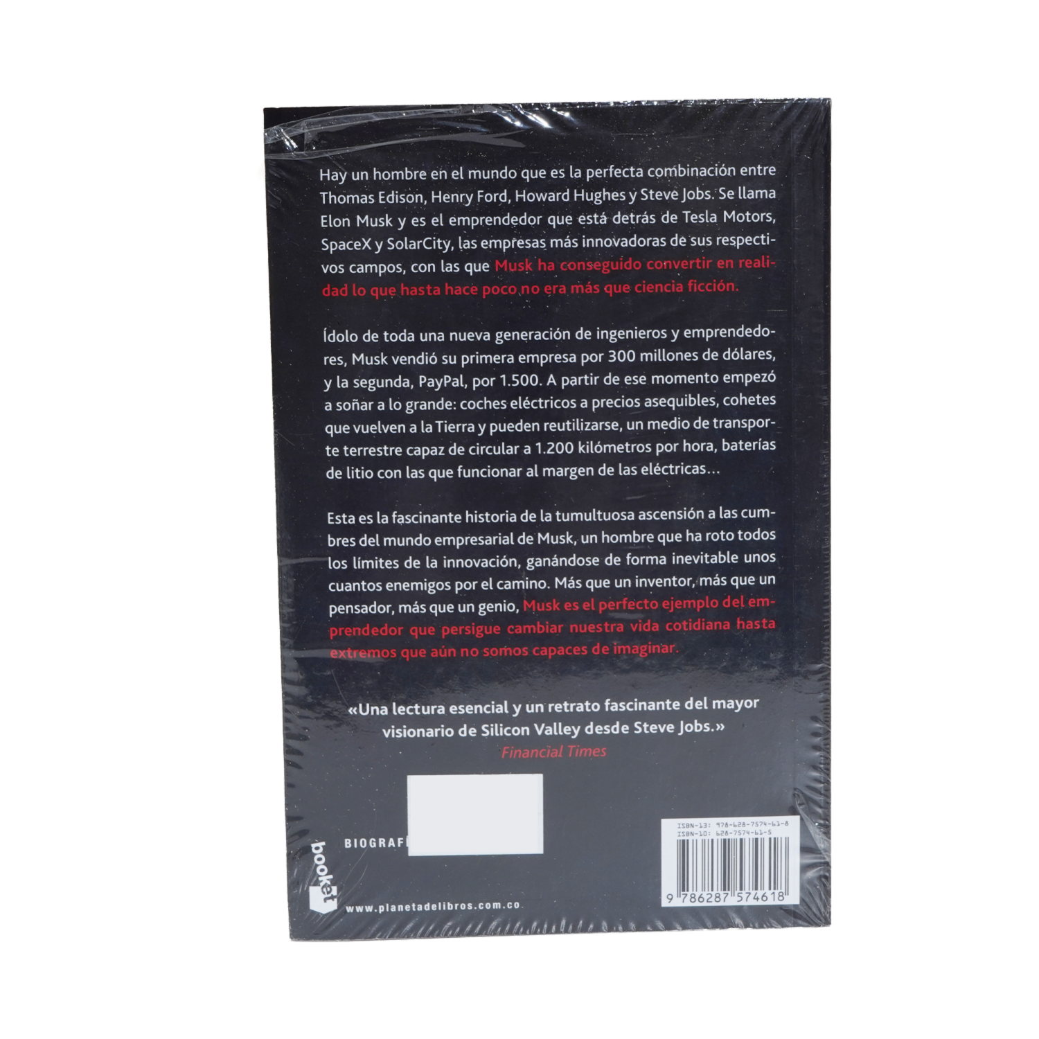 Libro Elon Musk PLANETA 178 Páginas