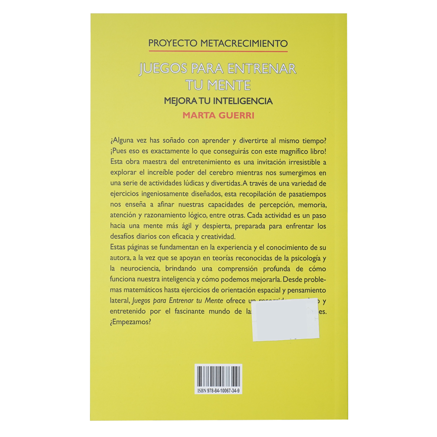 Libro Juegos Para Entrenar Tu Mente MESTAS 158 Páginas