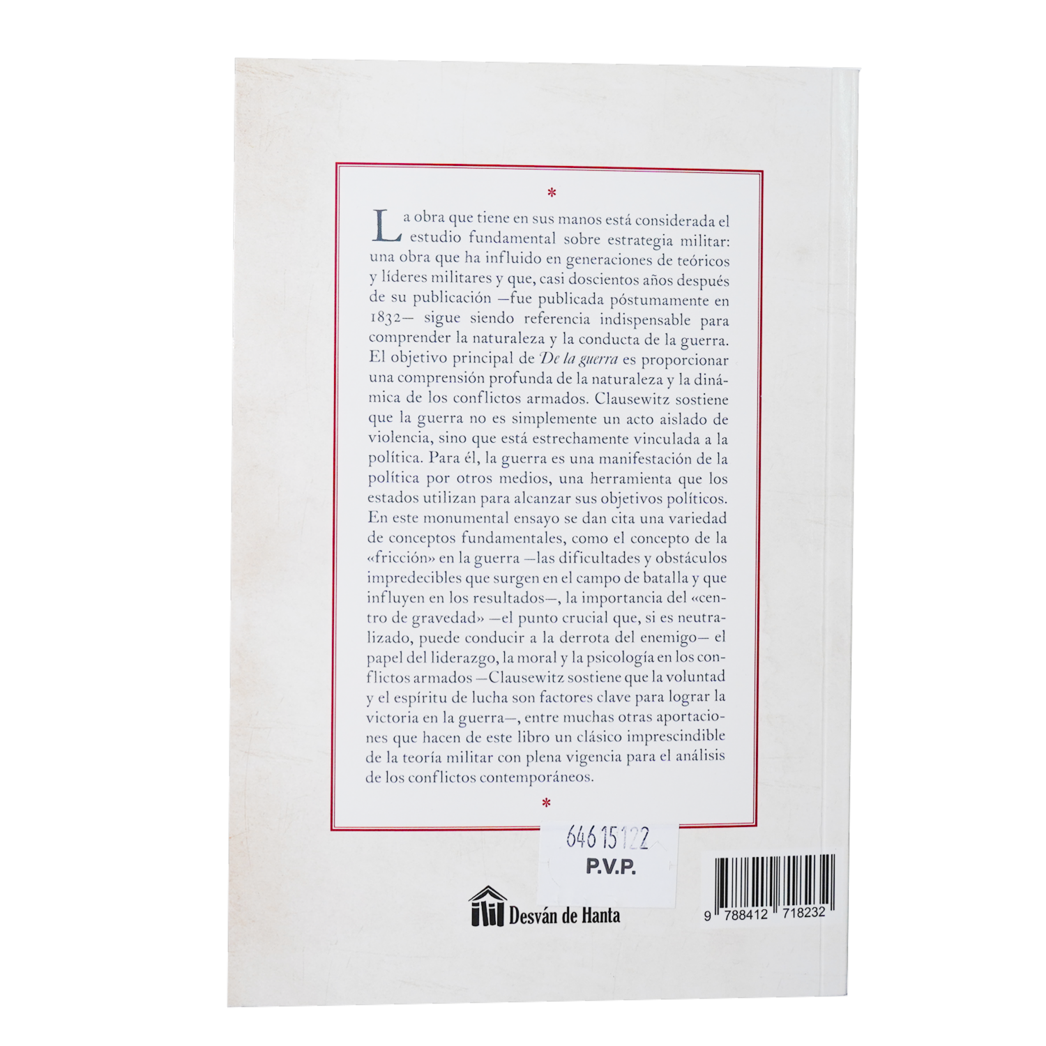 Libro De La Guerra DESVAN DE HANTA 804 Páginas