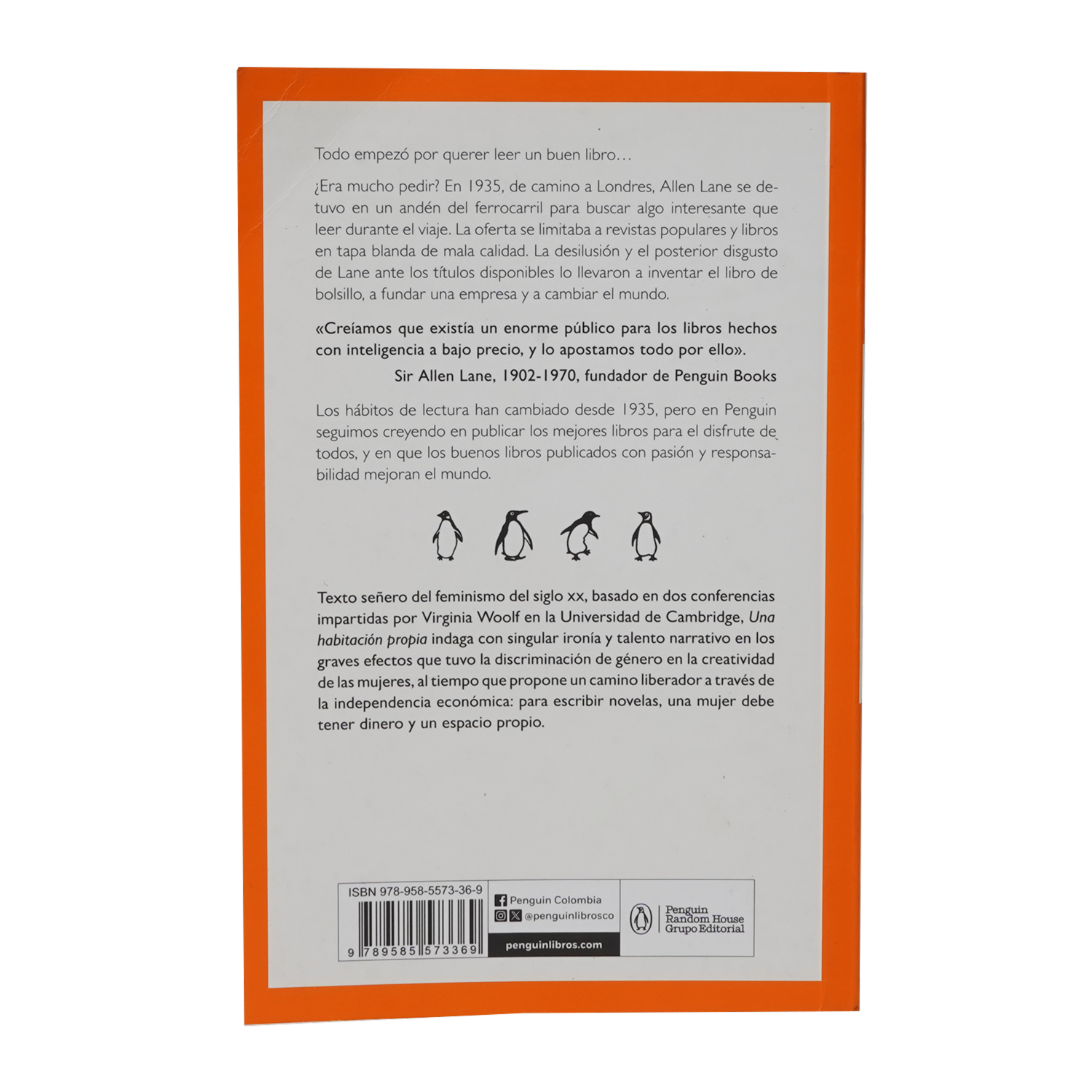 Libro Una Habitación Propia MR.BOOKS 170 Páginas