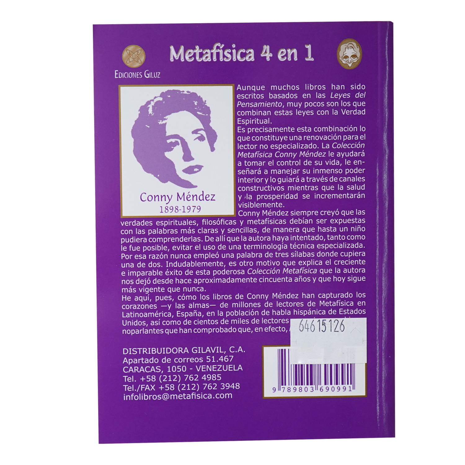 Metafísica 4 En 1 Vol. III Conny Mendez EDICIONES GILUZ 319 Páginas