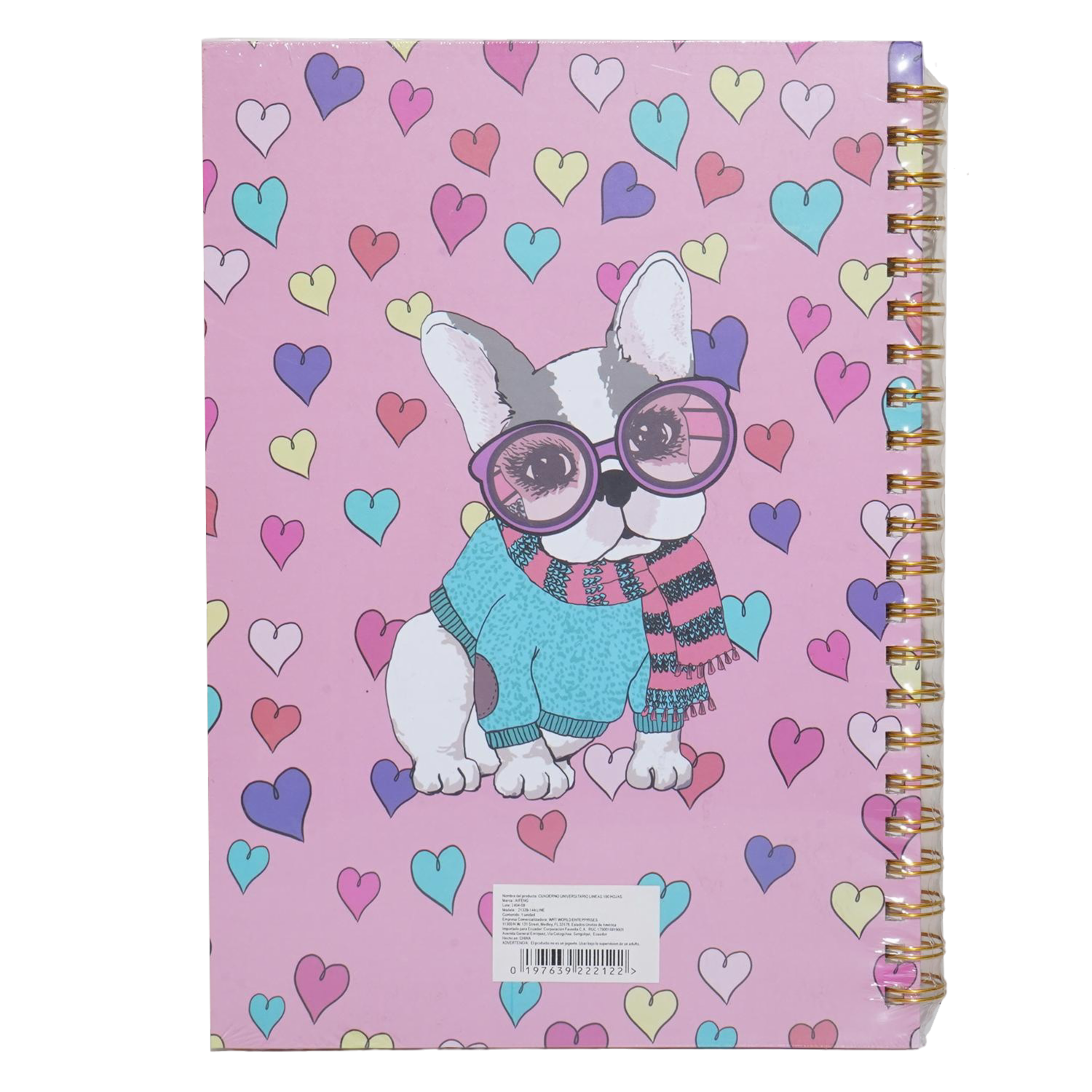 Cuaderno Universitario De Líneas B5 AIFENG 100 Hojas