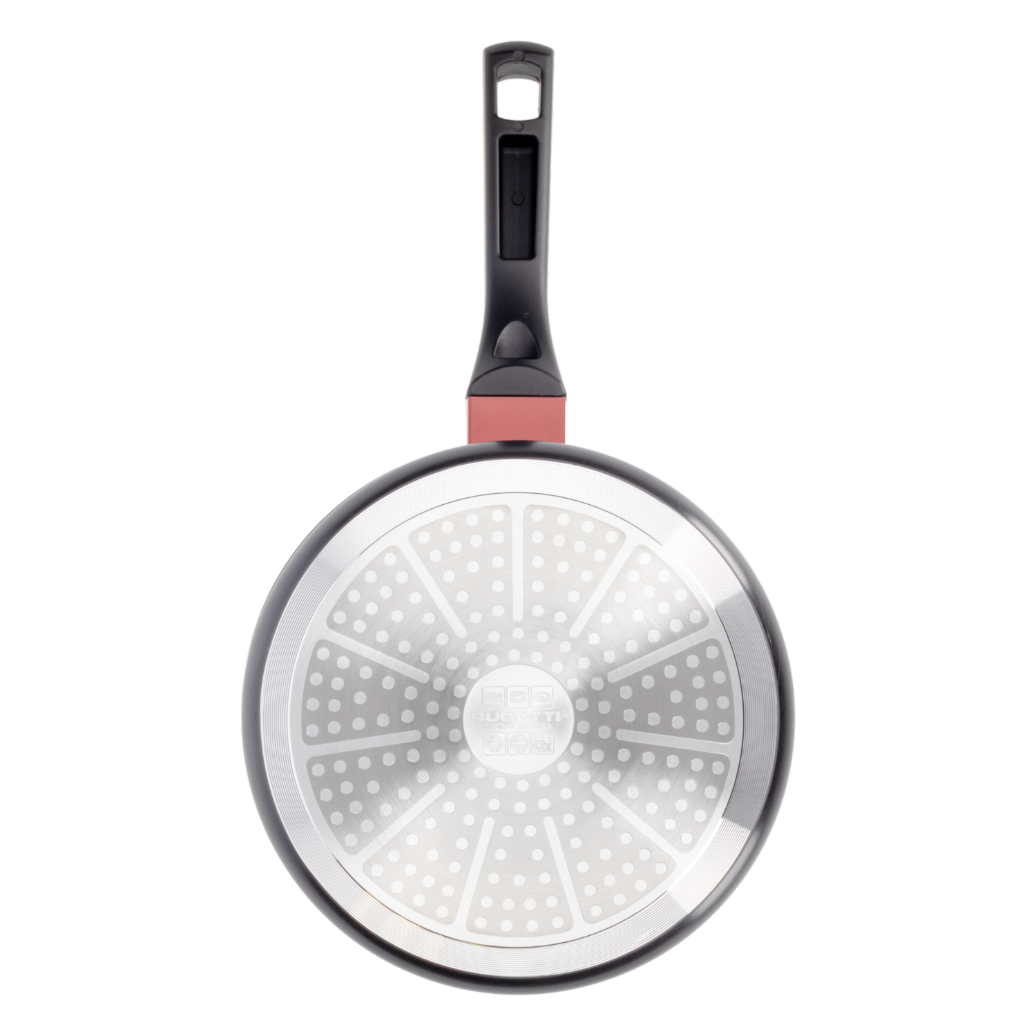 Cacerola Inducción Con Tapa De Vidrio 2,8 L BUGATTI 20 Cm