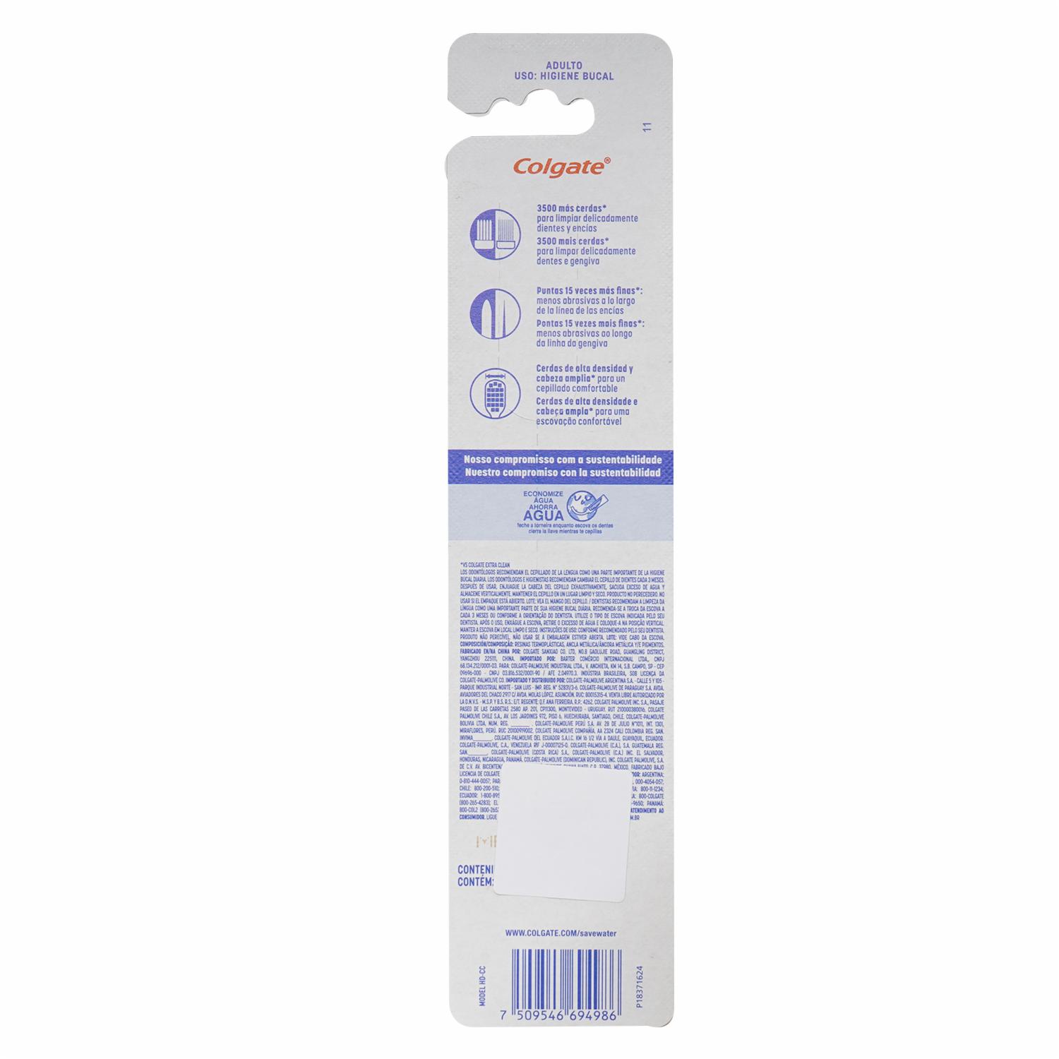 Cepillo Dental Pro Cuidado Carbón Extra Suave COLGATE X 2 Uds