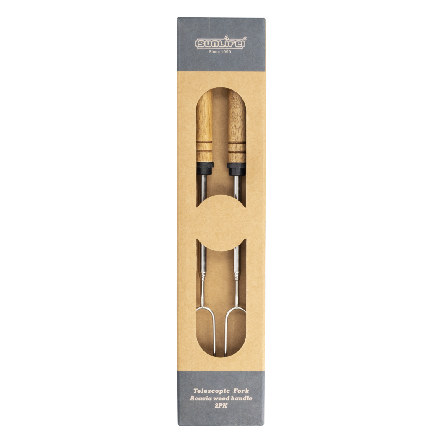 Set Utensilios Trinches Para BBQ SUNLIFE 2 Piezas