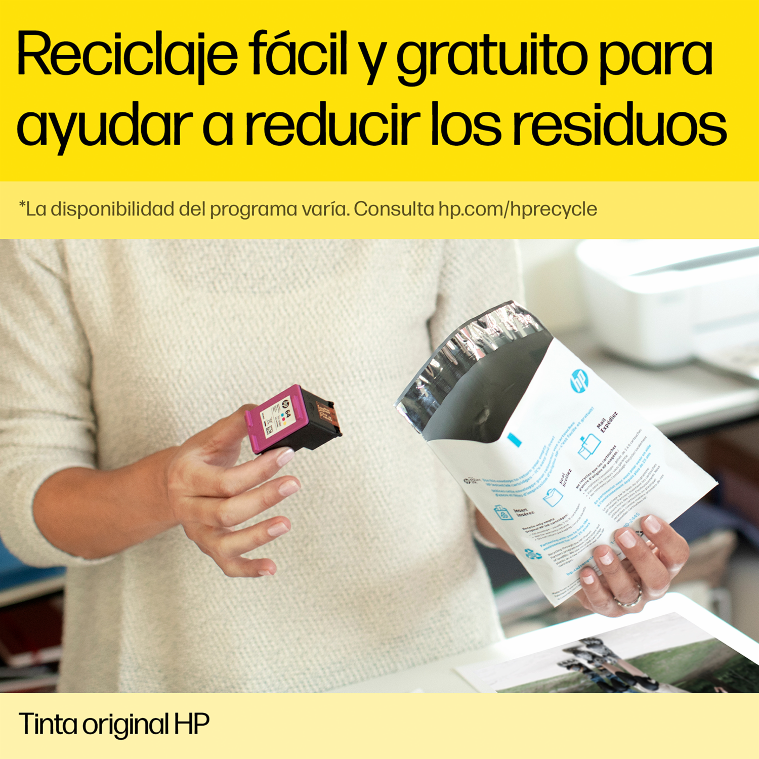 Tinta Para Impresora Gt53/Gt52 Cyan Magenta Amarillo Y Negro HP 4 Uds X 70 Ml