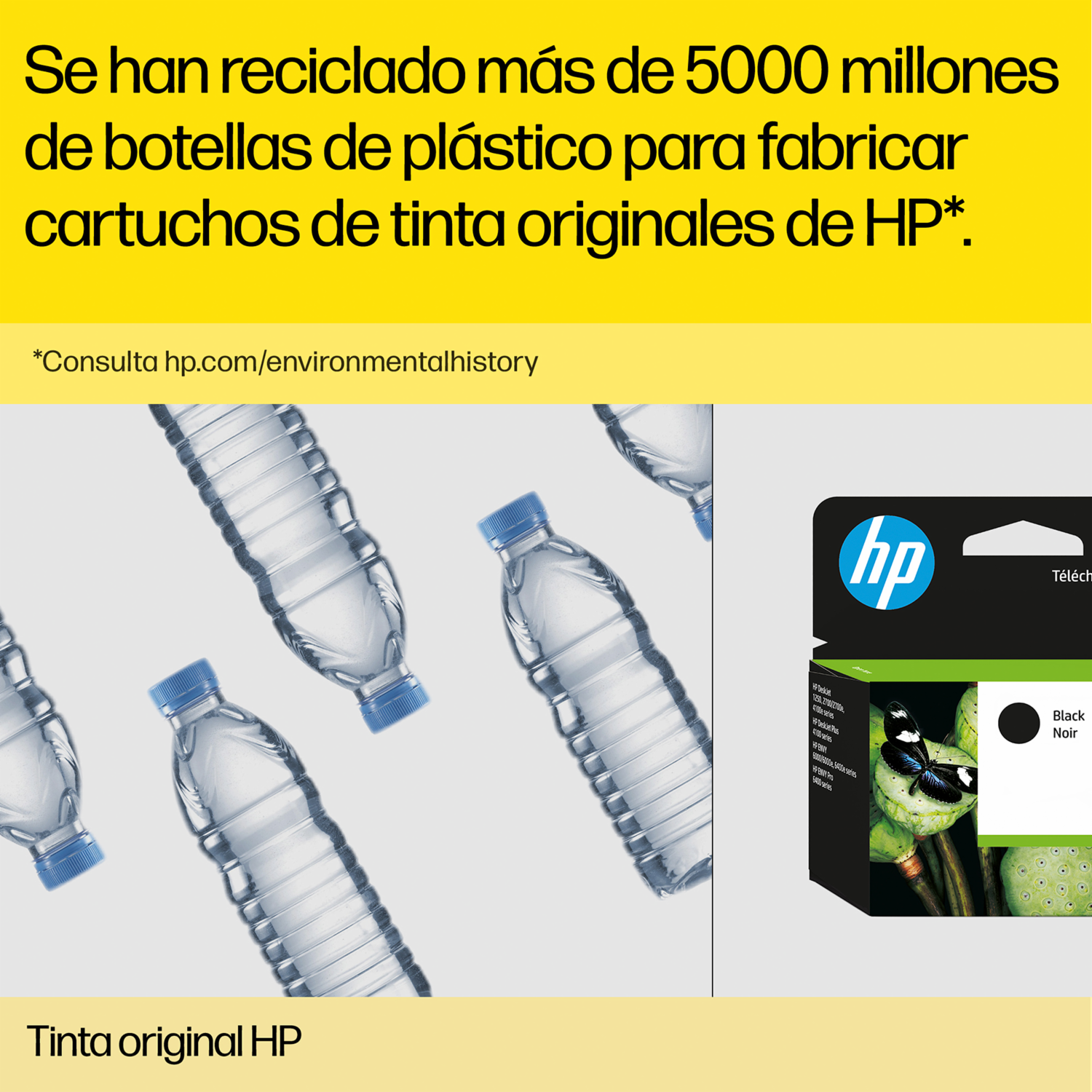 Tinta Para Impresora Gt53/Gt52 Cyan Magenta Amarillo Y Negro HP 4 Uds X 70 Ml