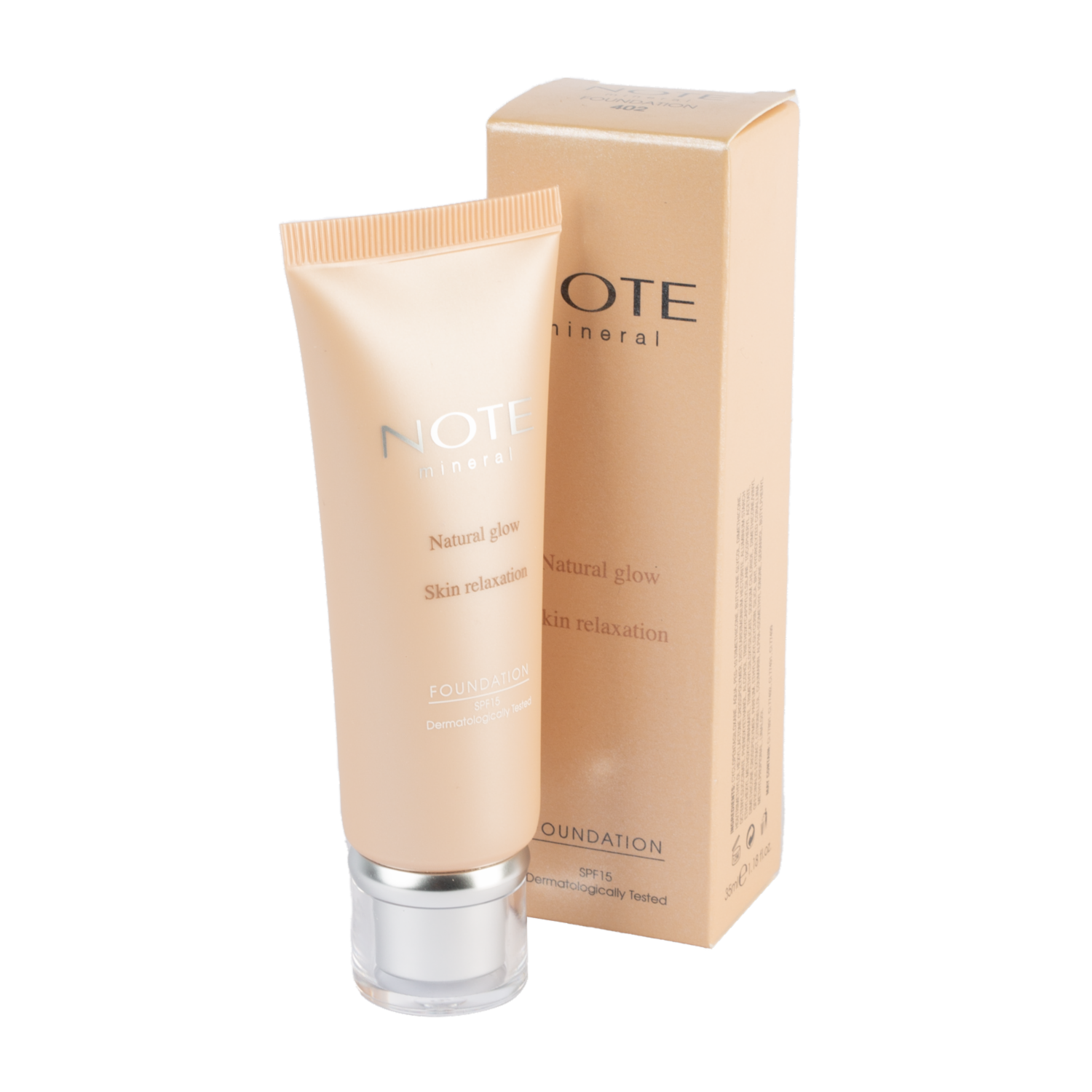 Base De Maquillaje Mineral Natural Glow Tono 402 NOTE Unidad
