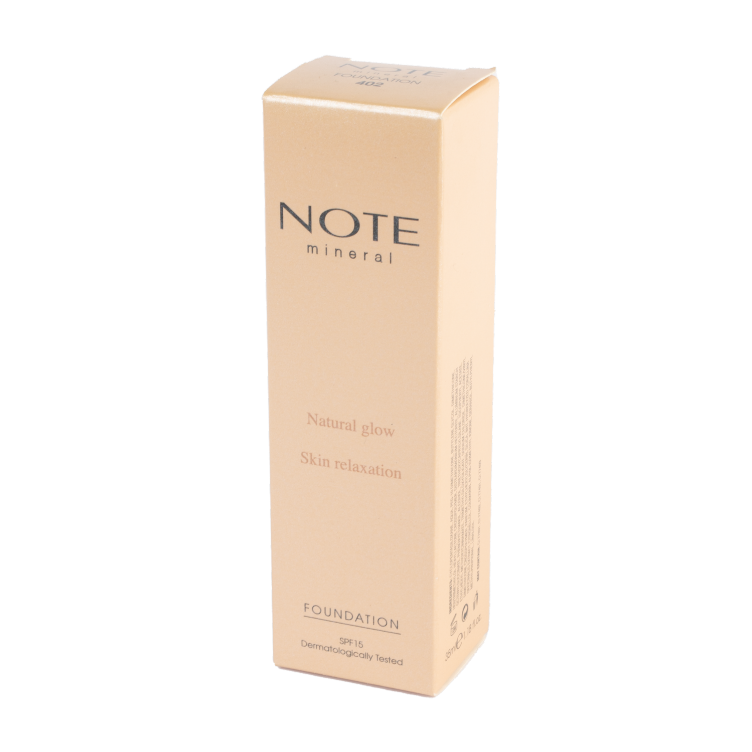 Base De Maquillaje Mineral Natural Glow Tono 402 NOTE Unidad
