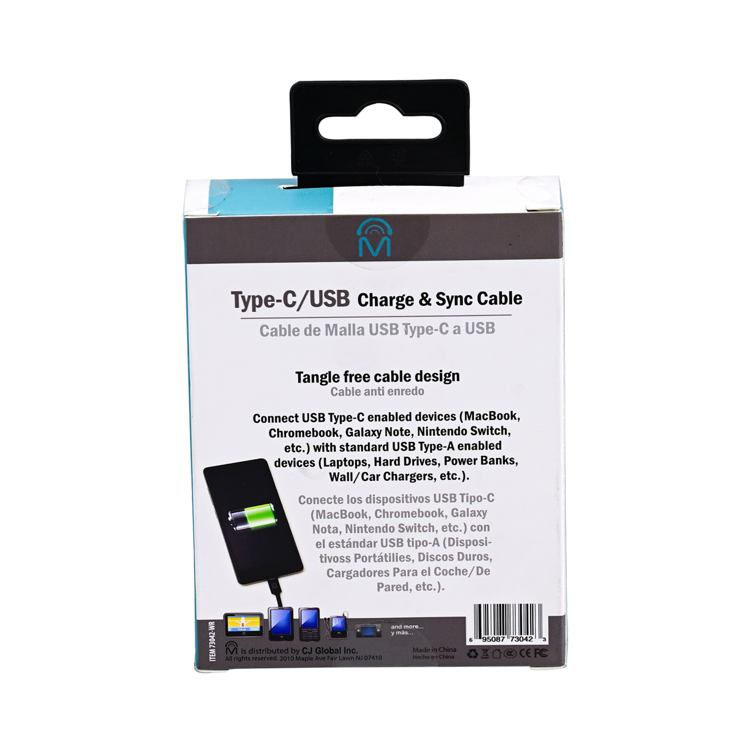Cable Tipo C Resistente CJ GLOBAL 6 Pies