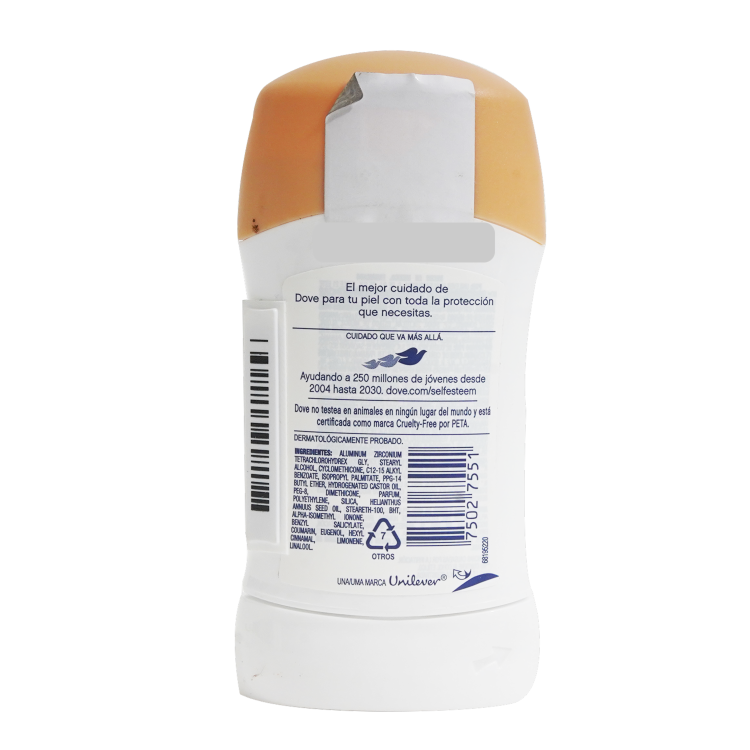 Desodorante En Barra Para Dama Clear Tone DOVE 50 G