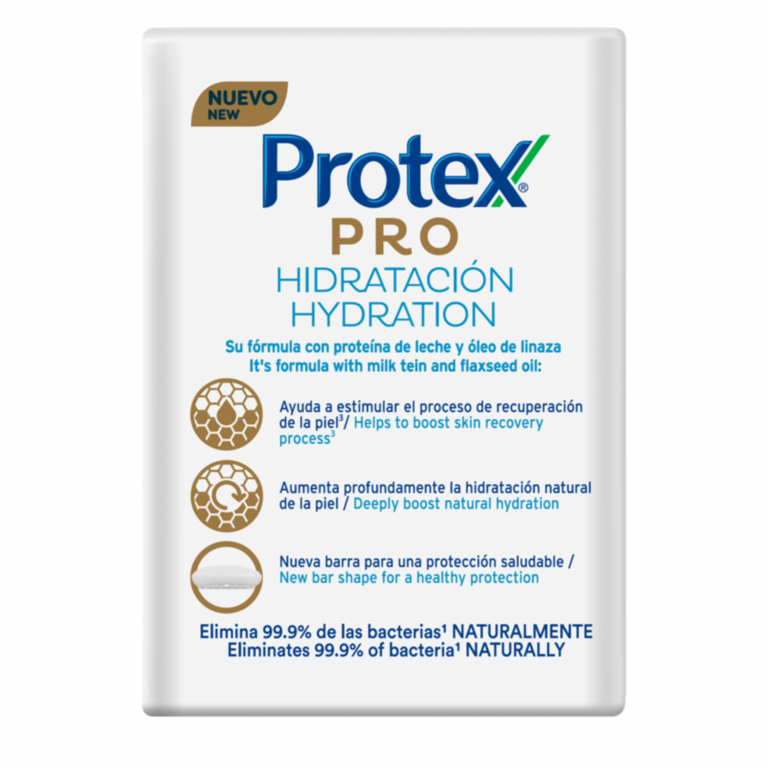 Jabón En Barra Antibacterial Pro Hidratación PROTEX 3 X 80 G