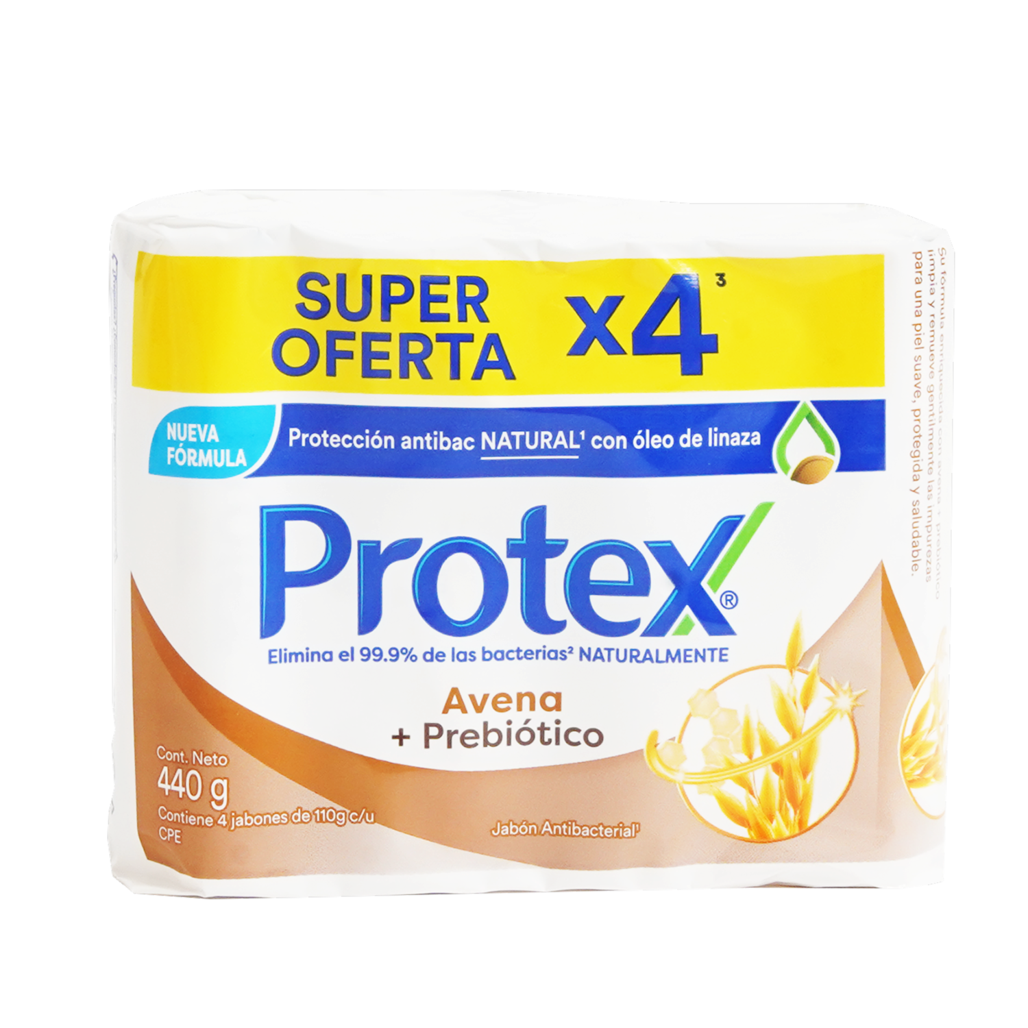 Jabón En Barra De Avena Super Oferta PROTEX 1x 110 G